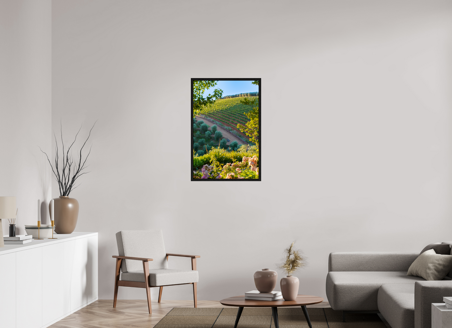 60 x 90 cm, Floater Frame Stellenbosch fields