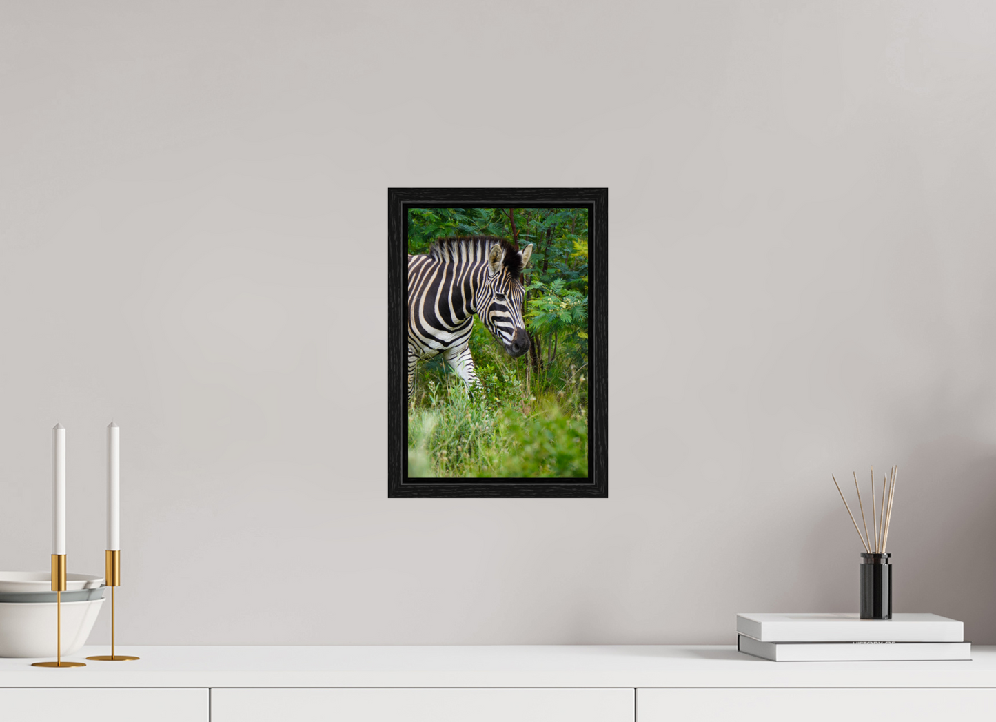 20 x 30 cm, Floater Frame Zebra