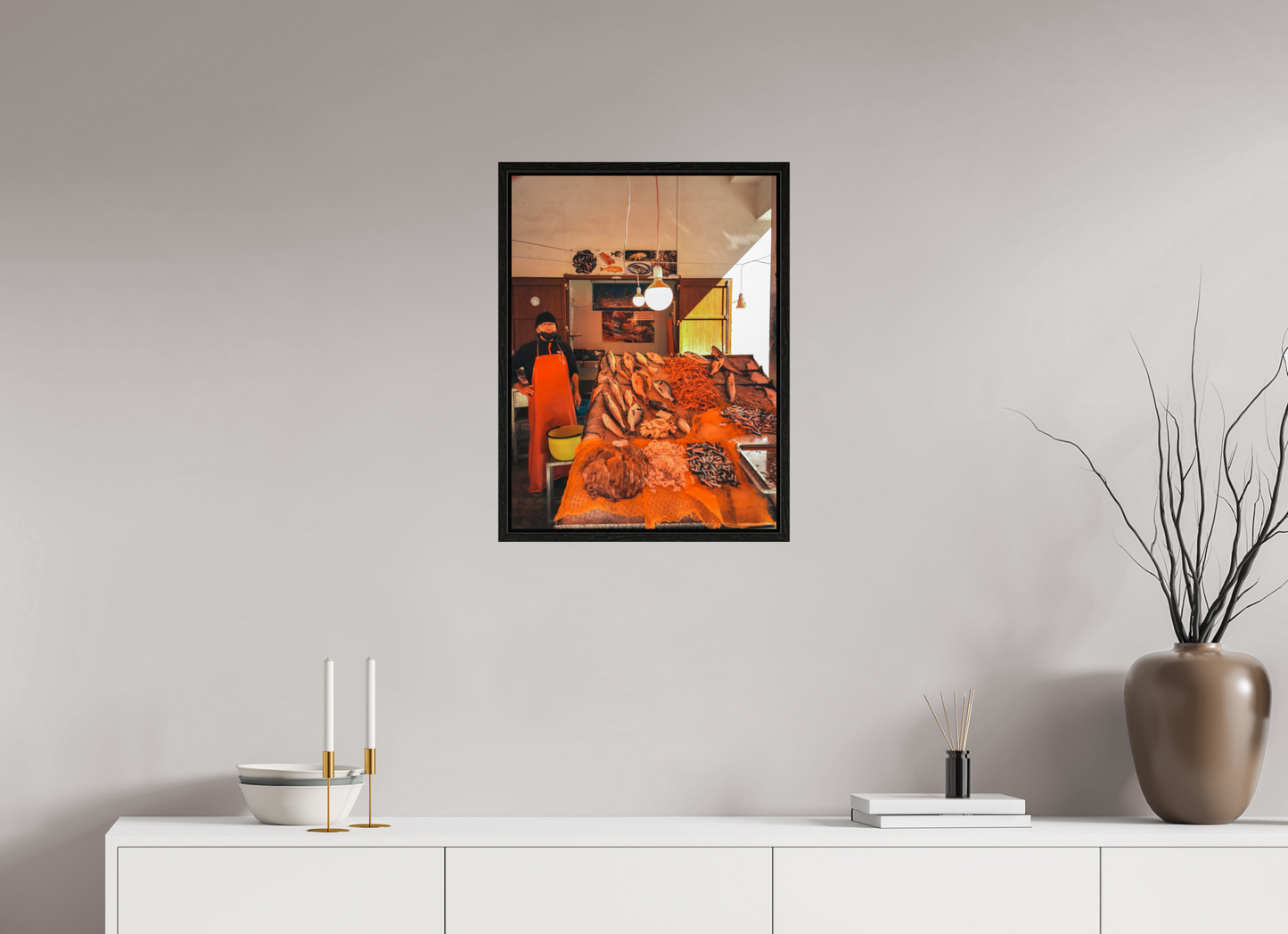 45 x 60 cm, Floater Frame Fish in Palermo