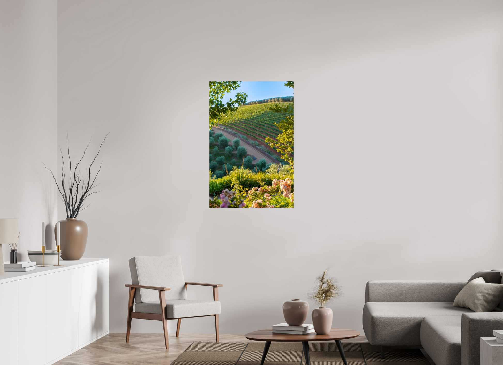 70 x 105 cm, Photo Print On Fuji Crystal DP II Stellenbosch fields
