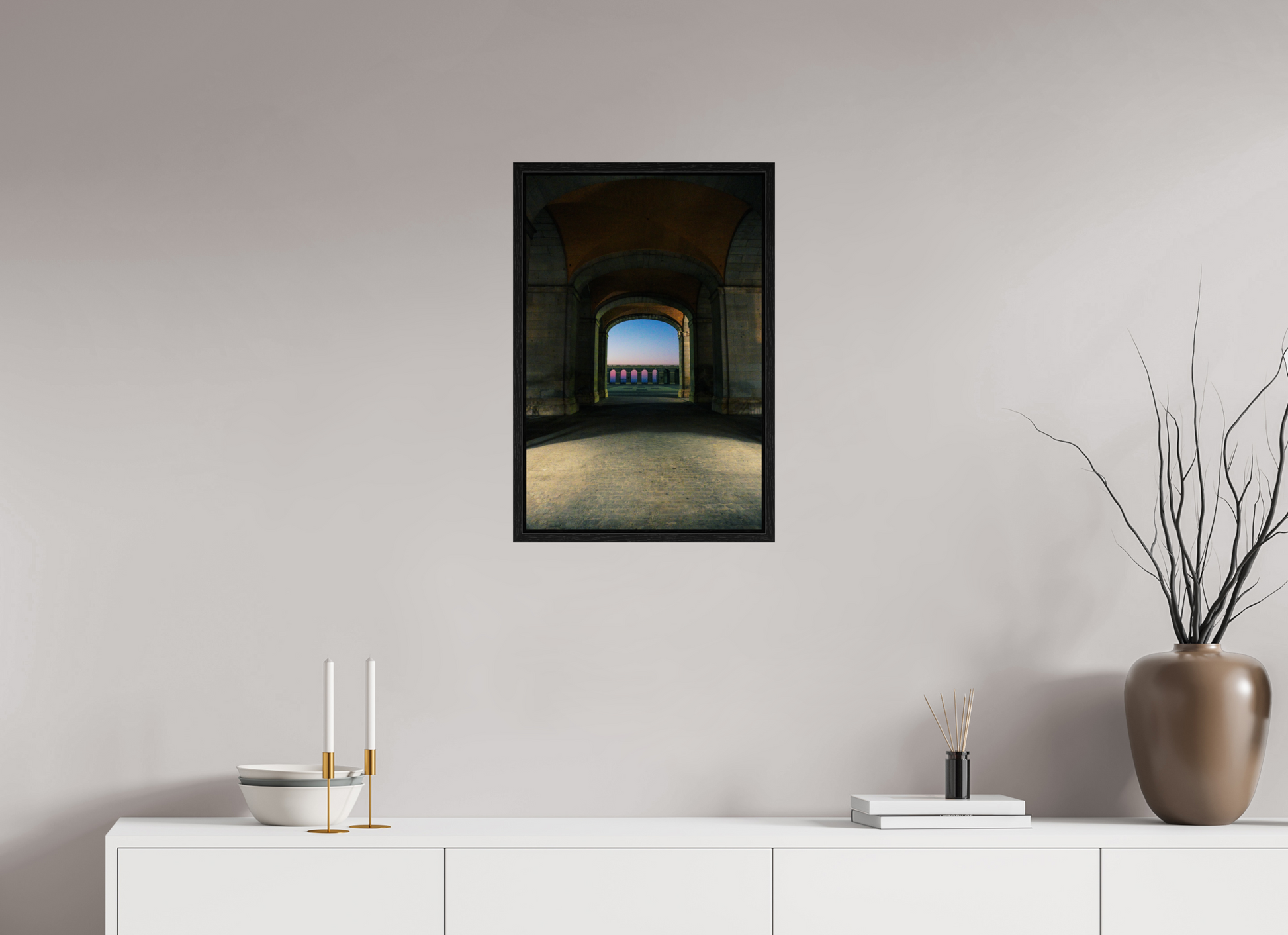 40 x 60 cm, Floater Frame Madrid view