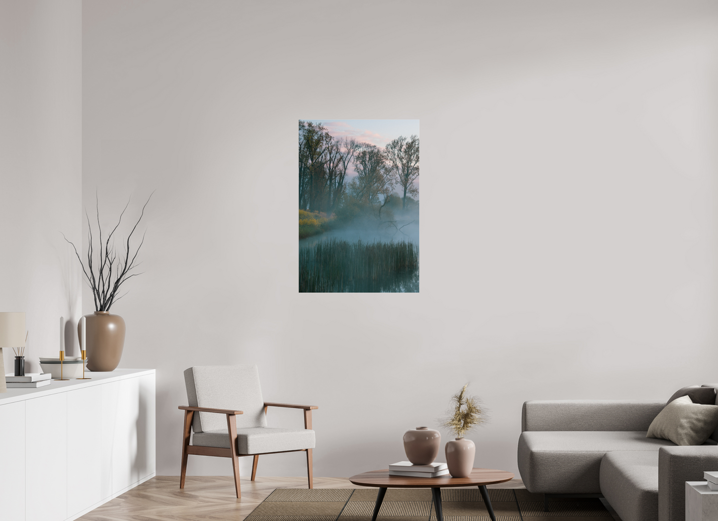 70 x 100,3 cm, Photo Print Under Acrylic Glass Veil of Silence