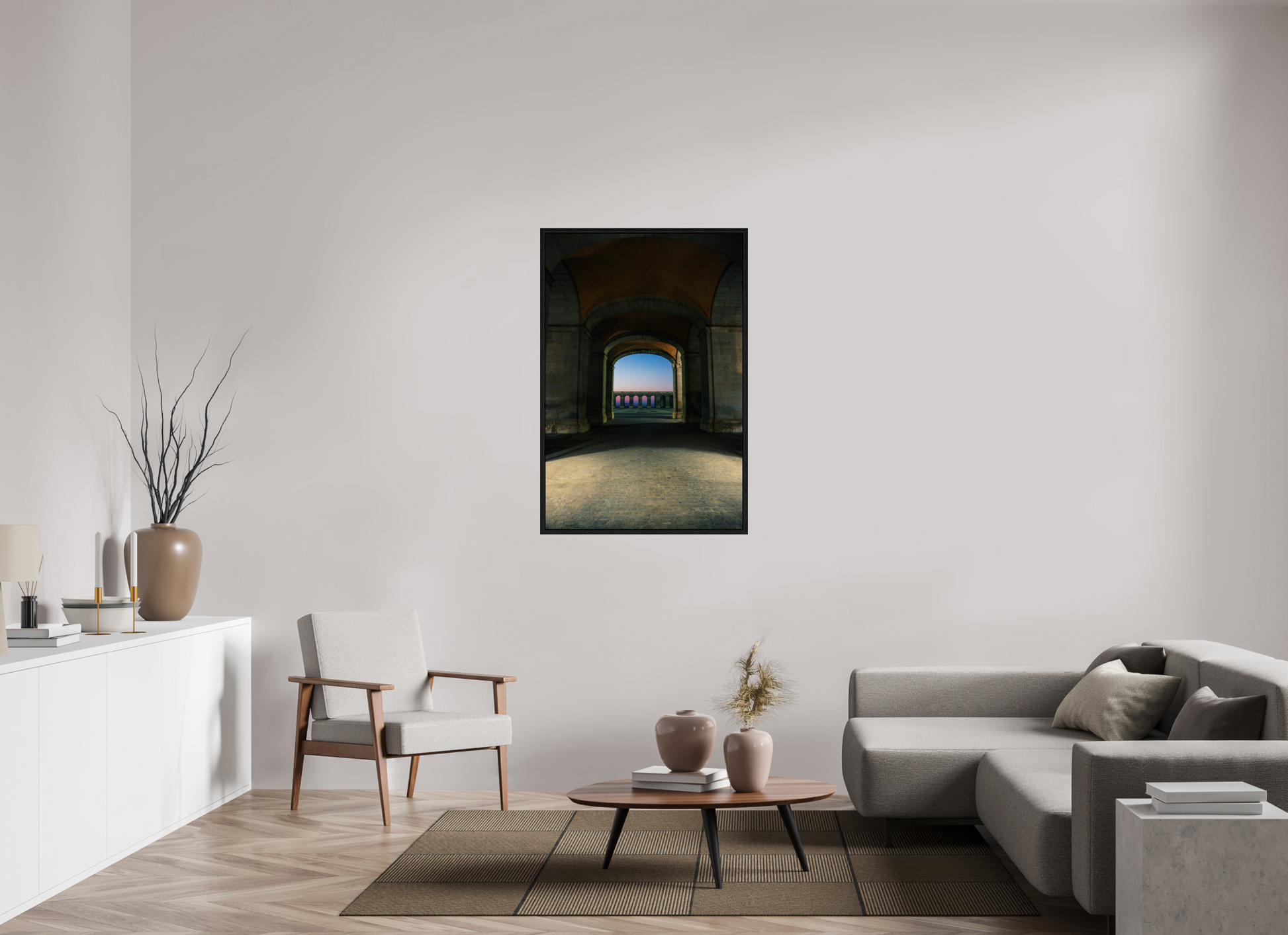80 x 120 cm, Floater Frame Madrid view
