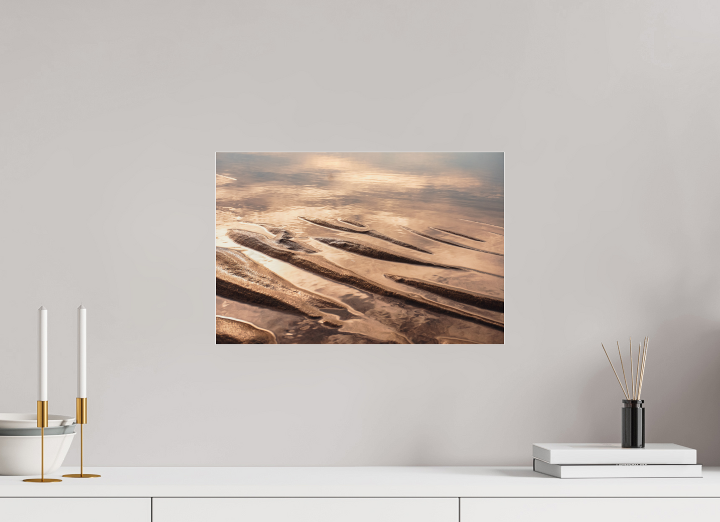45 x 30 cm, Photo Print Under Acrylic Glass Sand ridge