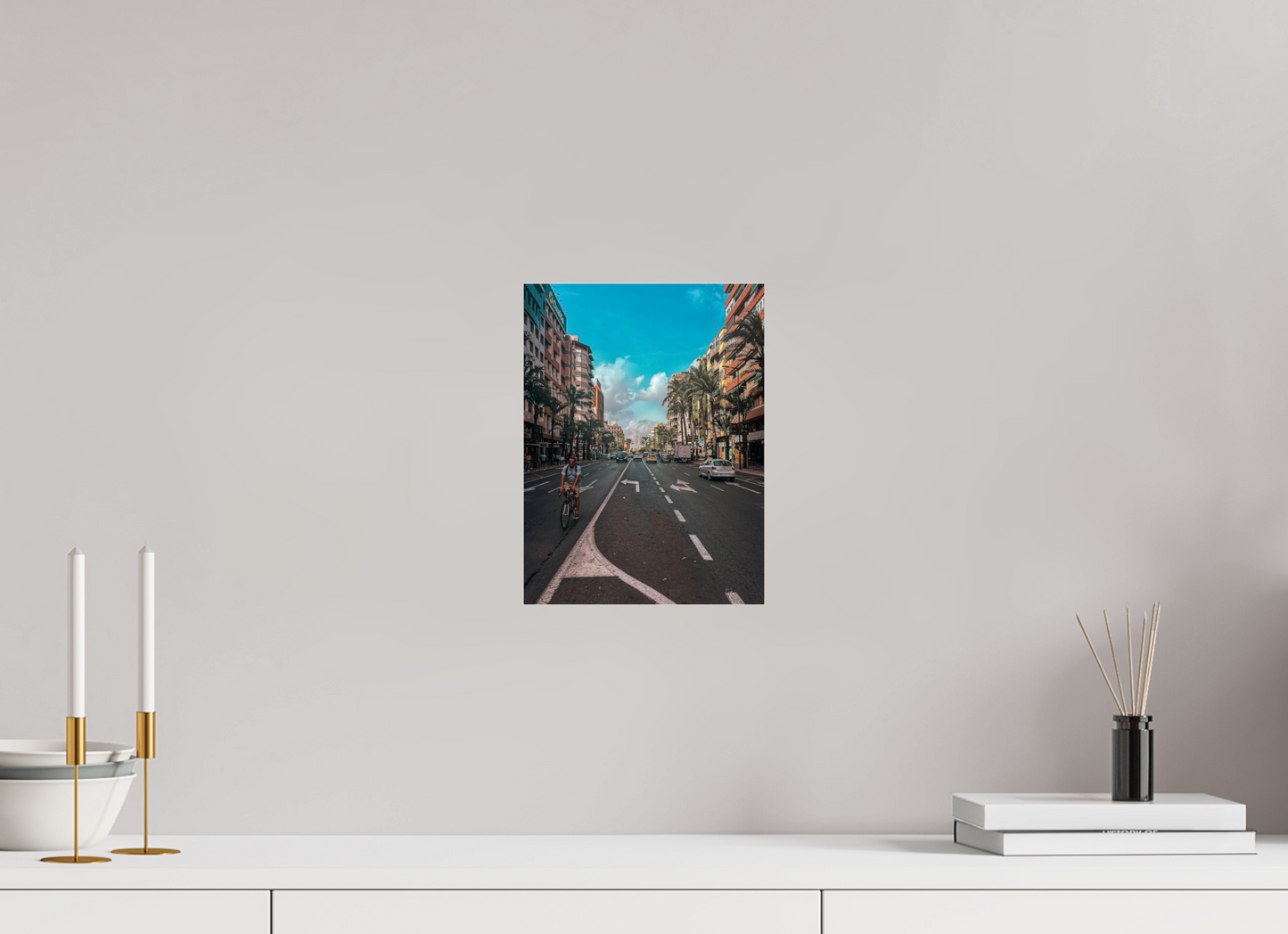 21 x 28 cm, Photo Print Under Acrylic Glass The streets of Alicante