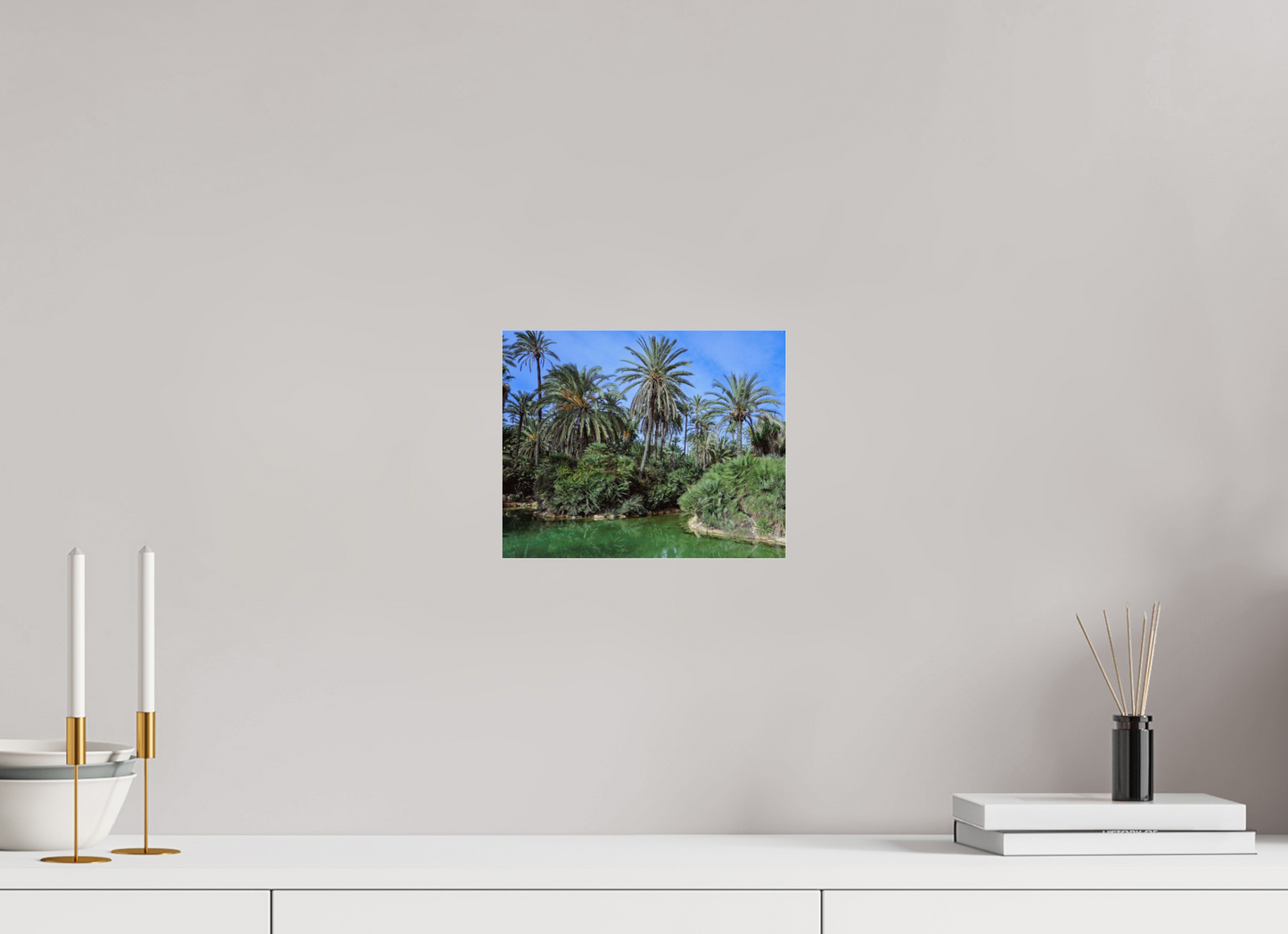 24,9 x 20 cm, Photo Print Under Acrylic Glass Las palmeras