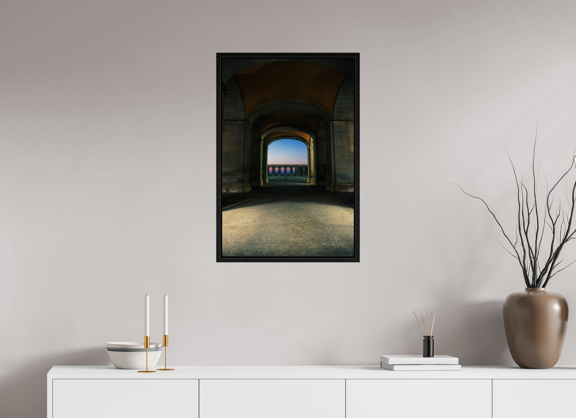 50 x 75 cm, Floater Frame Madrid view