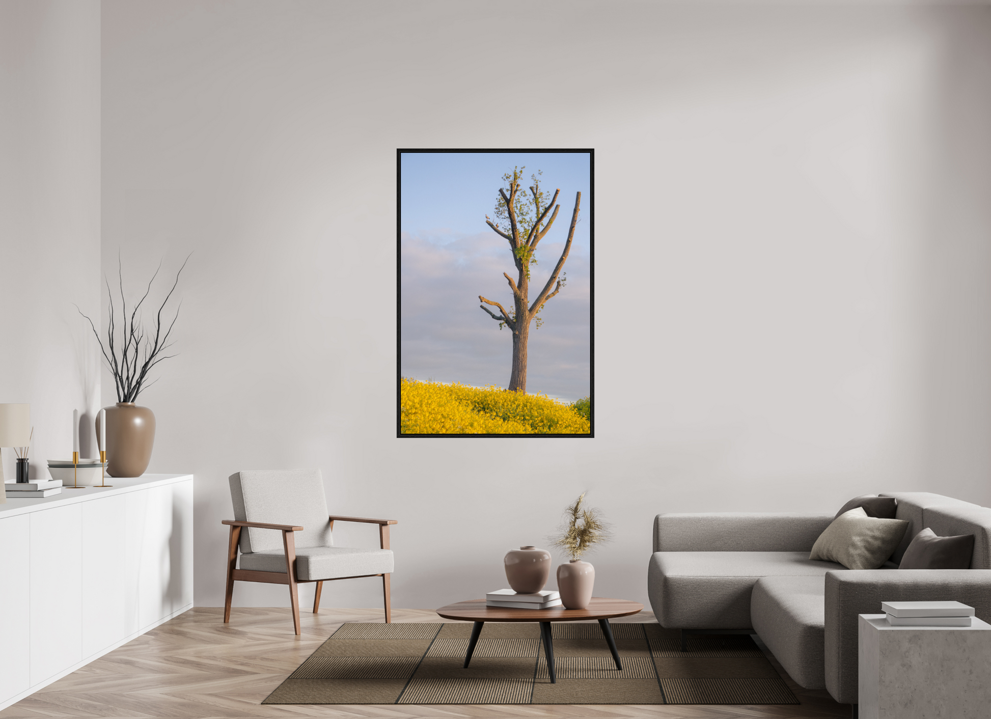 100 x 148,4 cm, Floater Frame The Quiet Tree