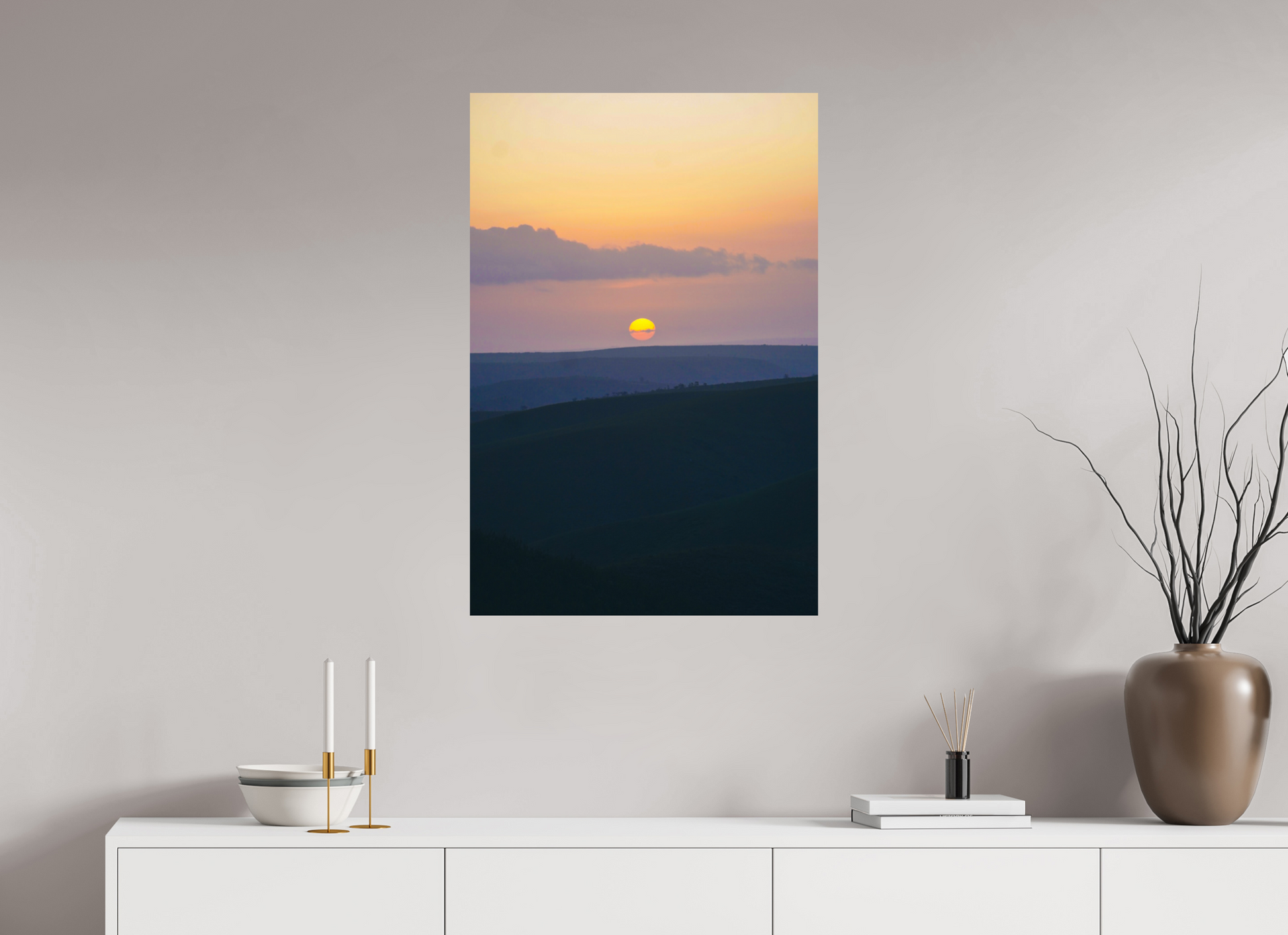 60 x 90 cm, Photo Print On Fuji Crystal DP II African Sunset