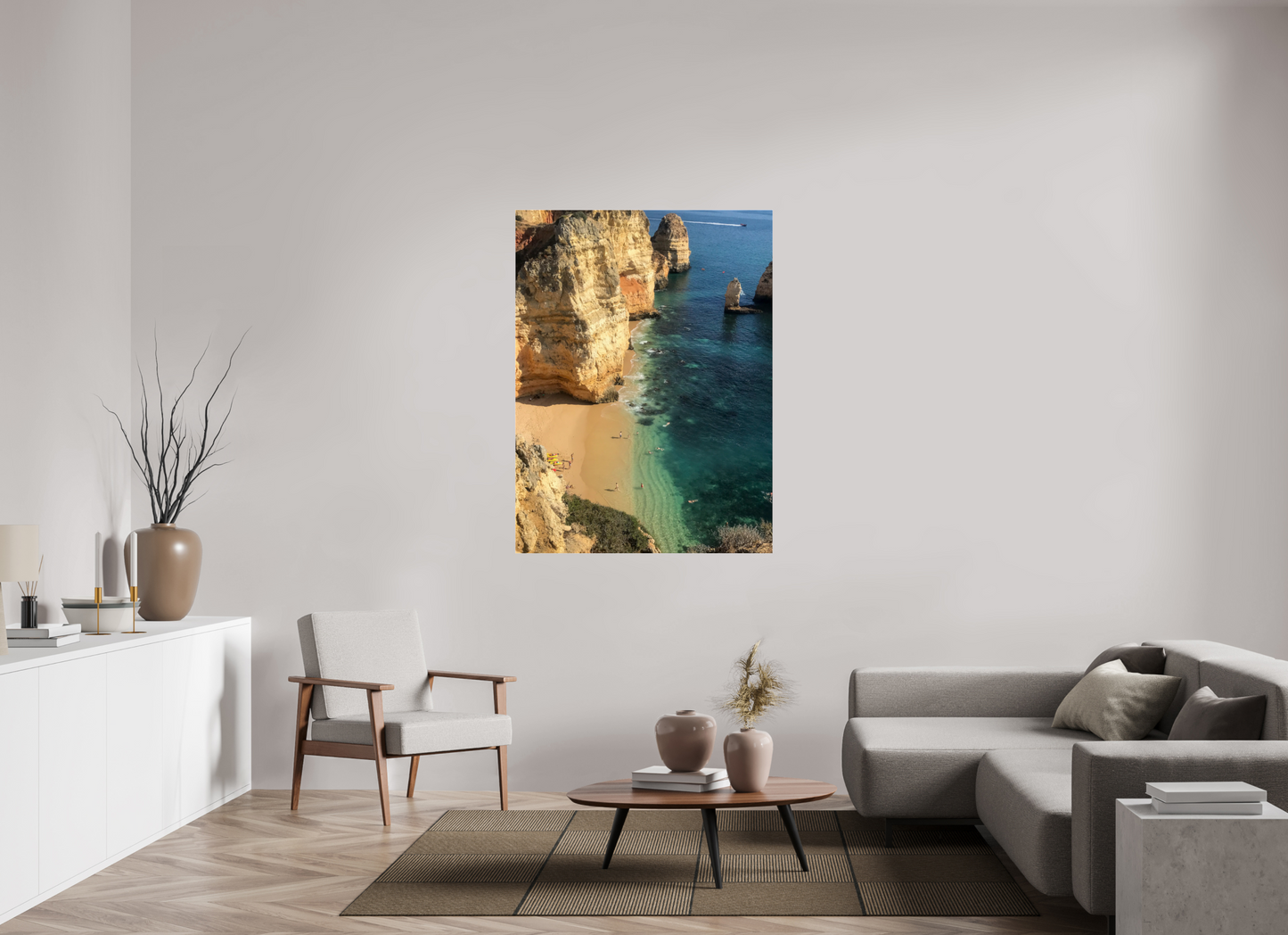 105 x 140 cm, Photo Print Under Acrylic Glass Algarve