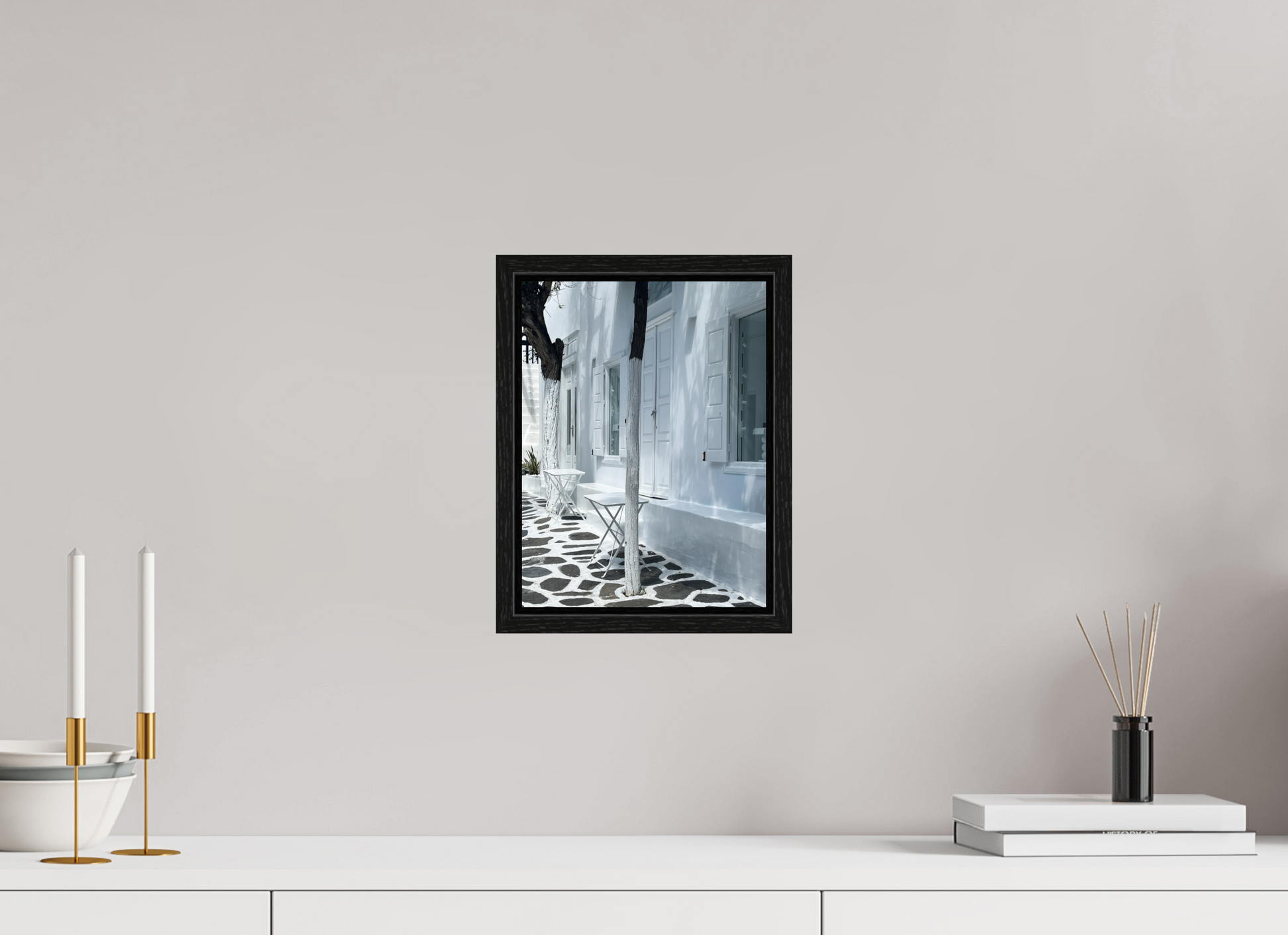21 x 28 cm, Floater Frame Mykonos