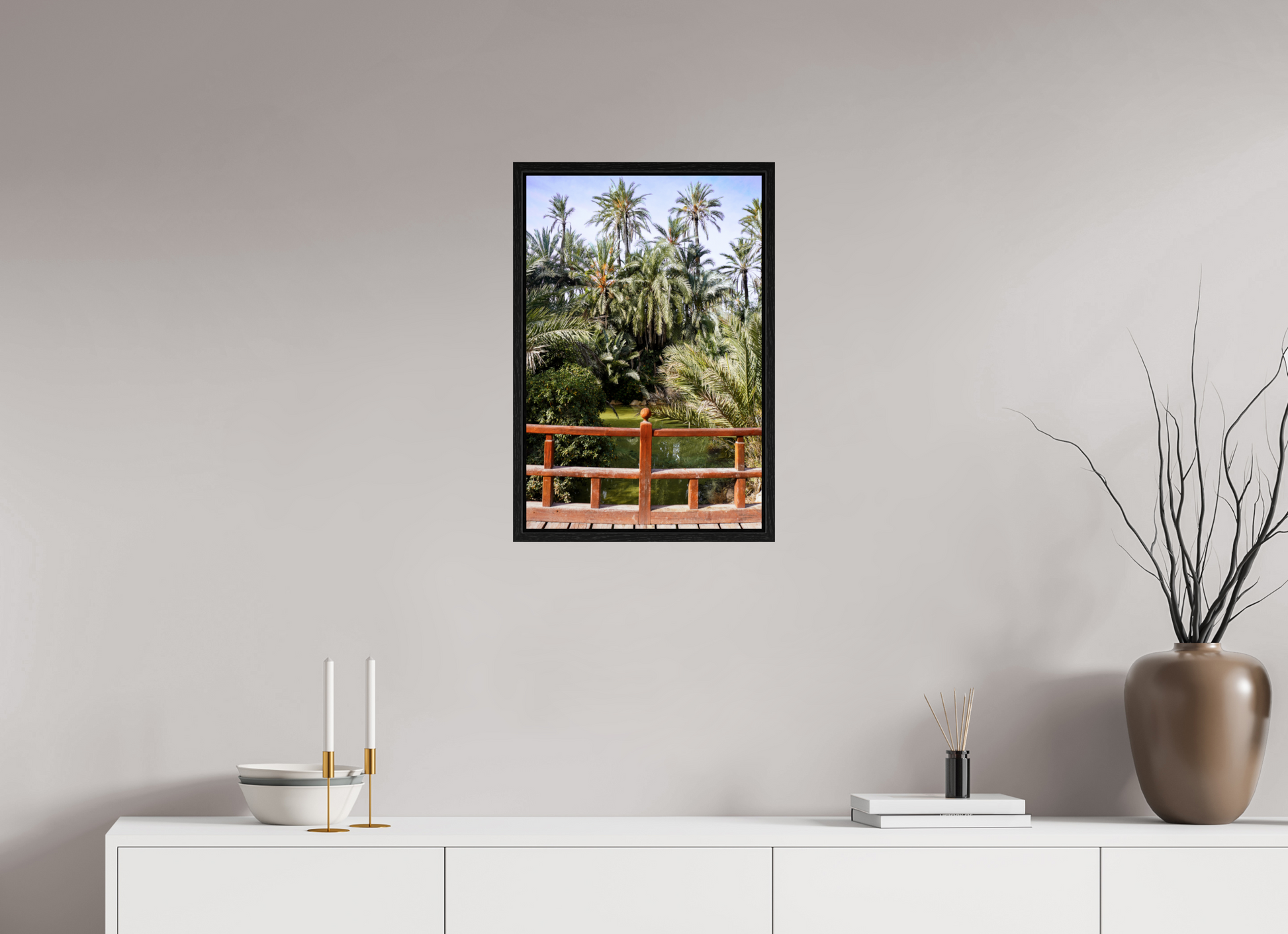 40 x 60 cm, Floater Frame Las Palmeras