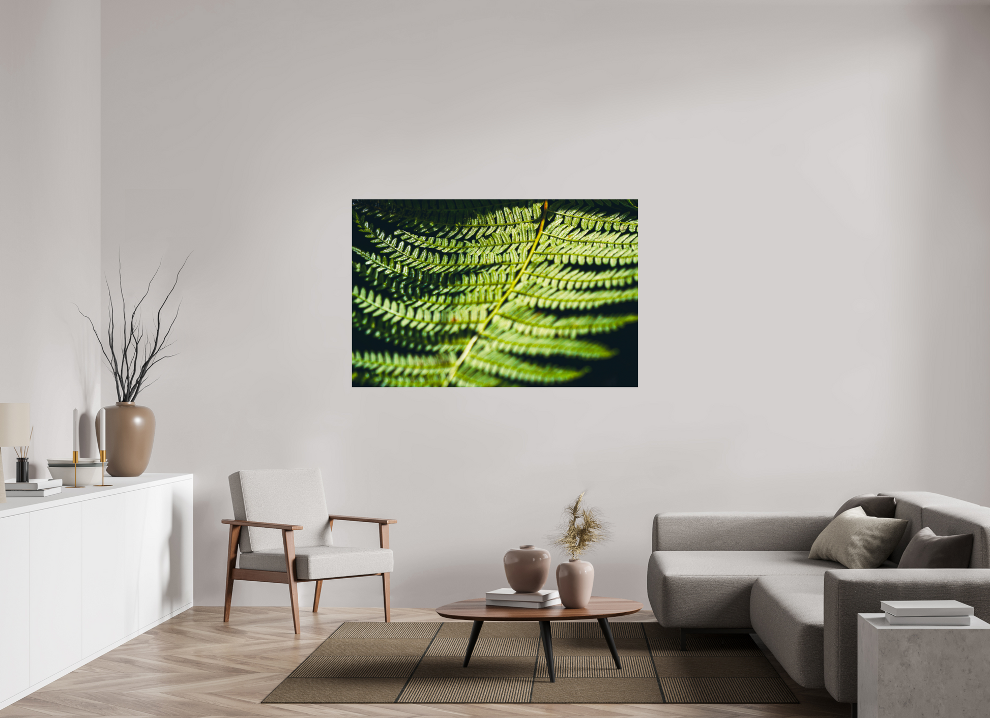 152,3 x 100 cm, Photo Print On Fuji Crystal DP II Fern