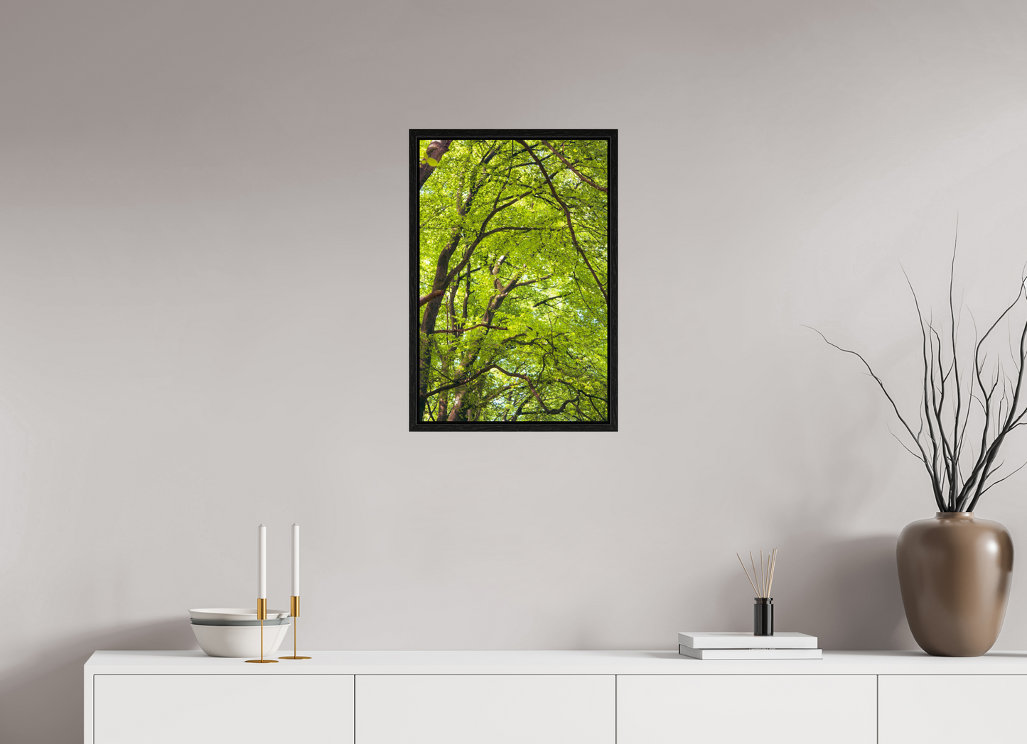 40 x 60 cm, Floater Frame The Green Above