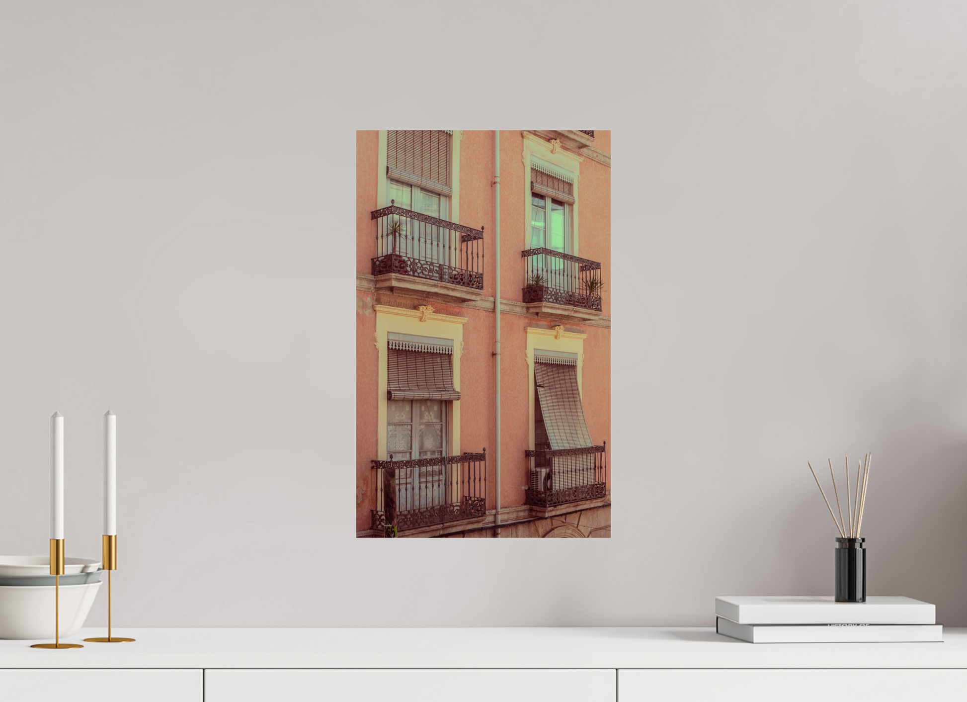 30 x 48 cm, Photo Print On Fuji Crystal DP II Ventanas rosas