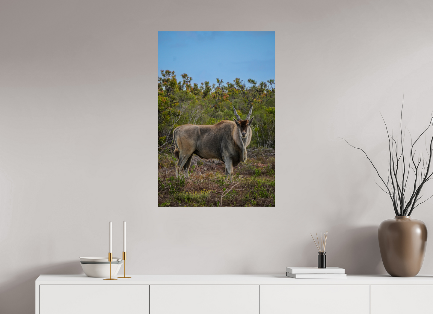 60 x 90 cm, Photo Print On Fuji Crystal DP II Eland Antilope