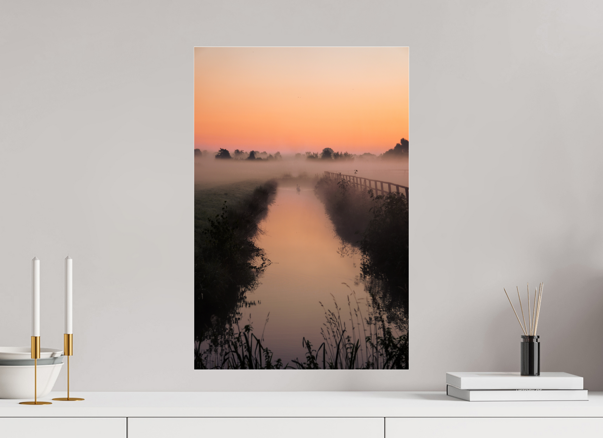 40 x 60 cm, Photo Print Under Acrylic Glass Two Souls at Dawn