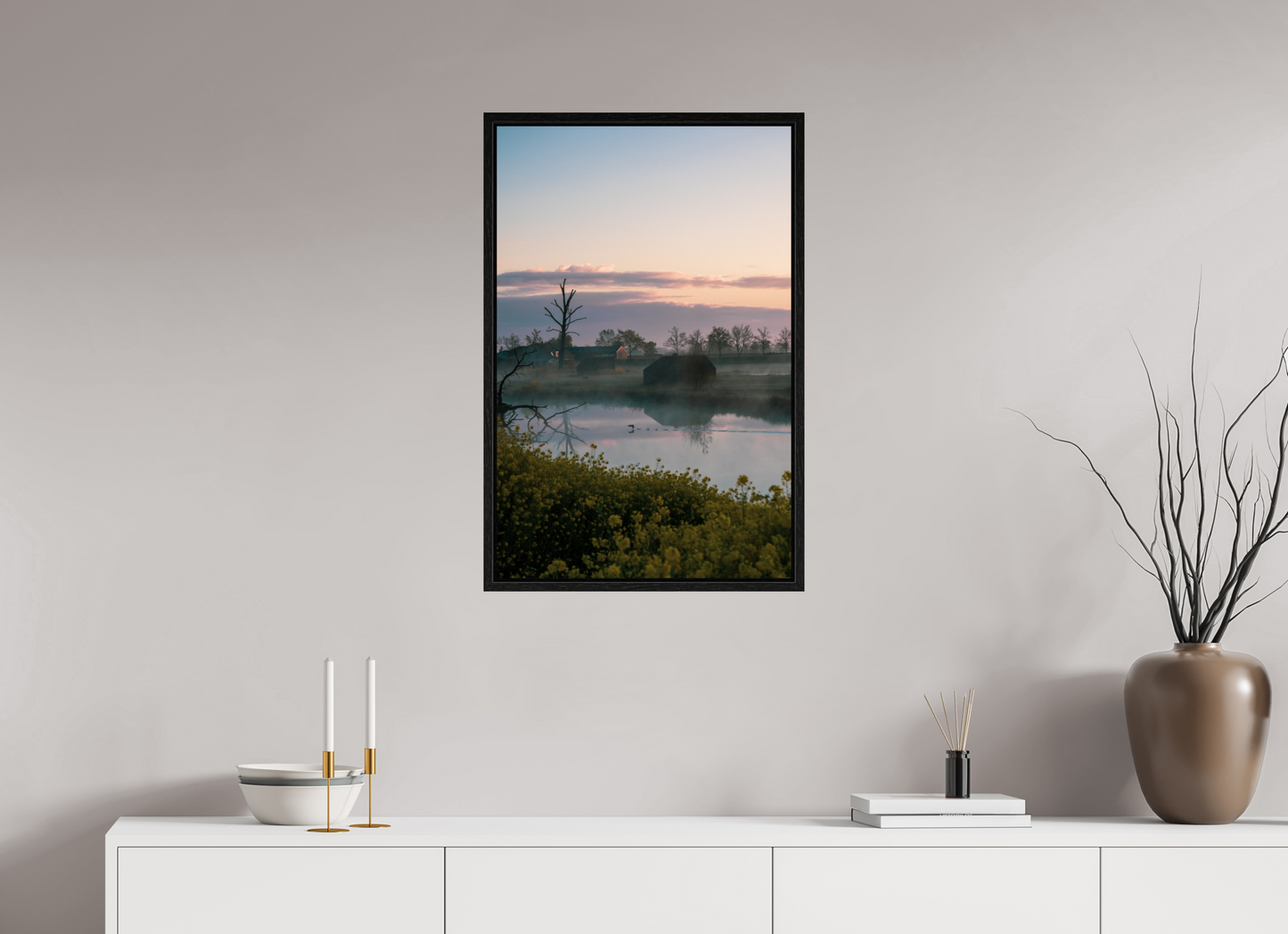 50 x 76,8 cm, Floater Frame The Quiet Crossing
