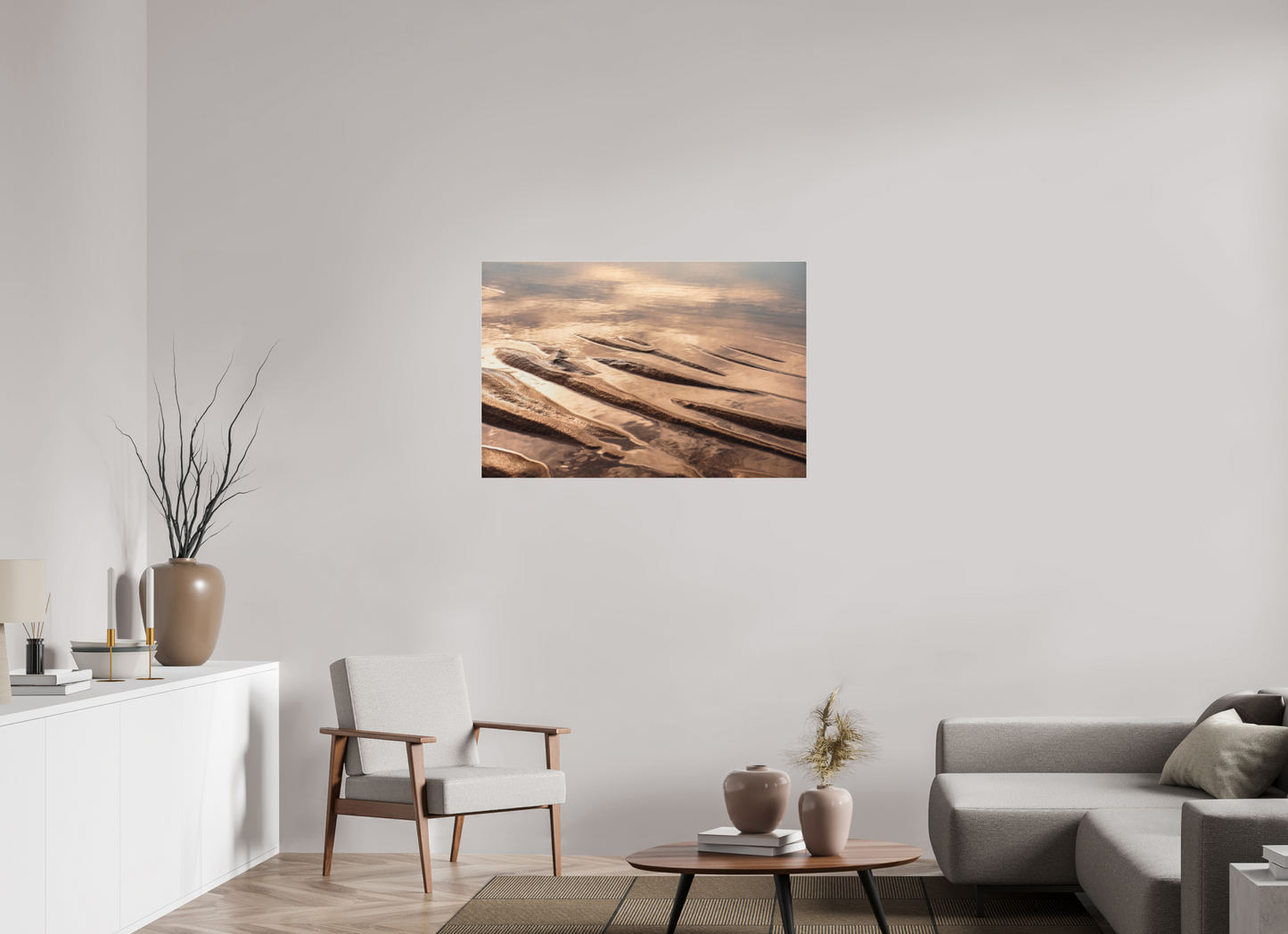 105 x 70 cm, Photo Print Under Acrylic Glass Sand ridge