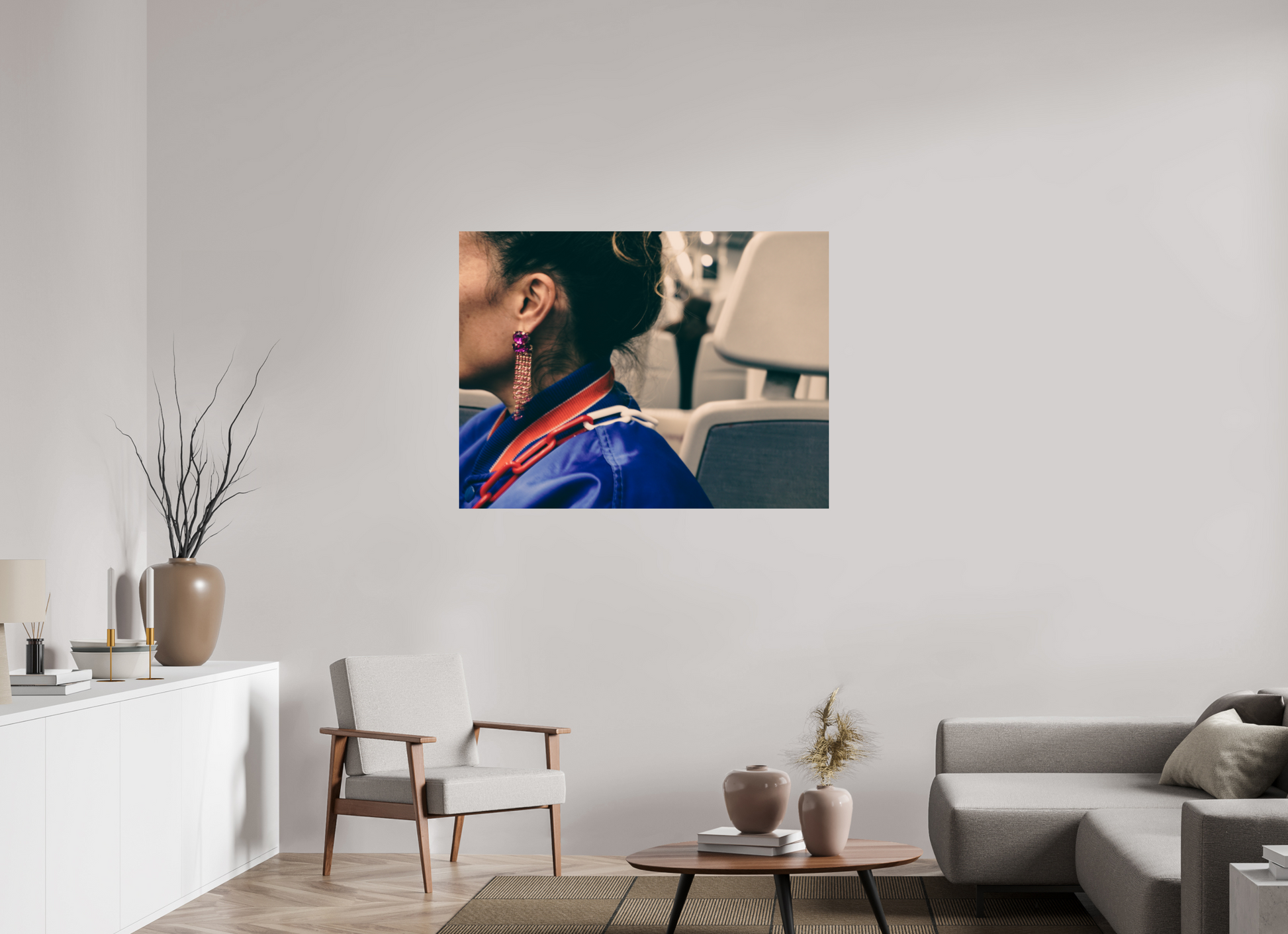 120 x 90 cm, Photo Print On Fuji Crystal DP II The girl on the train