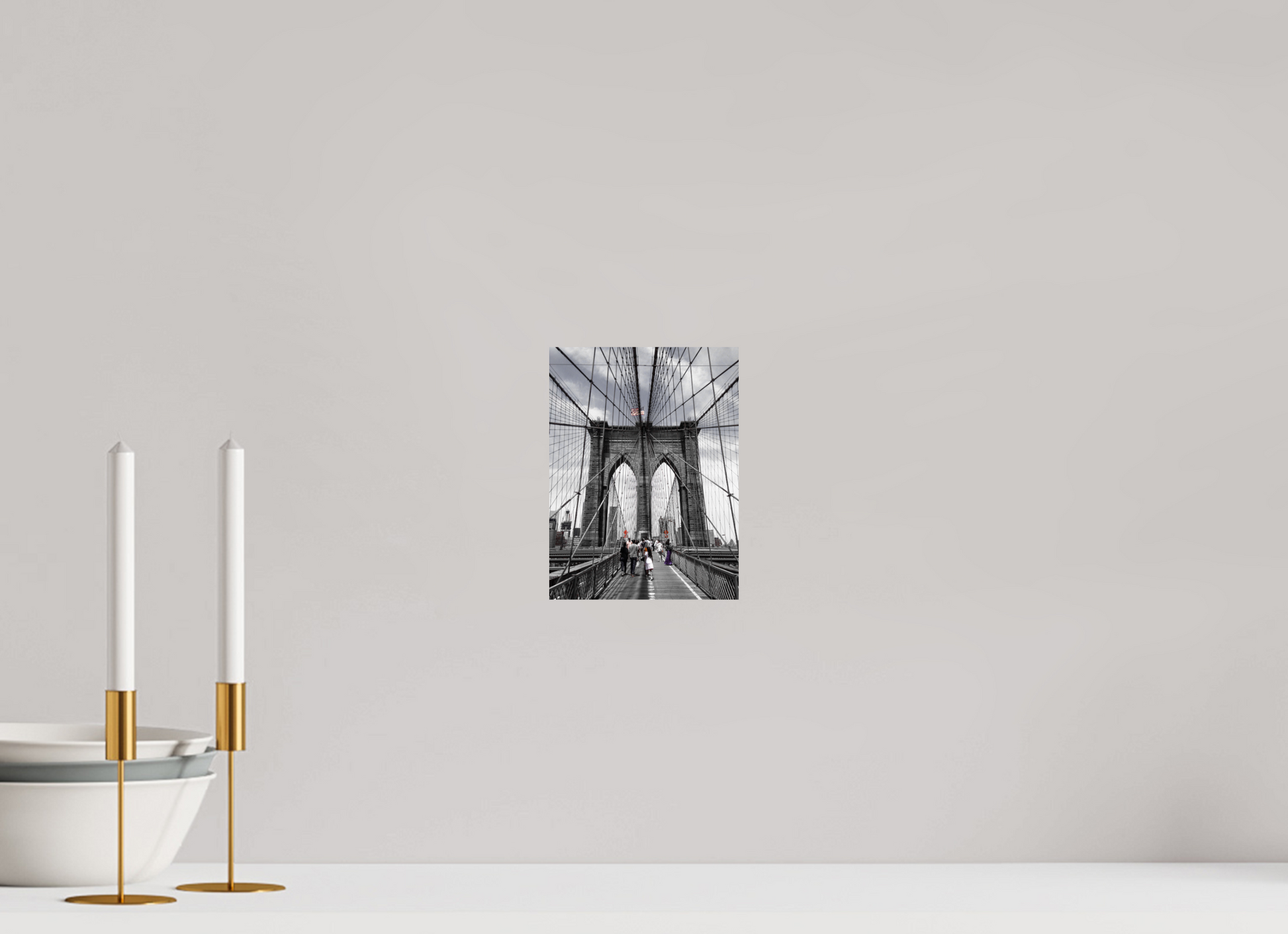 15 x 20 cm, Photo Print On Fuji Crystal DP II Brooklyn Bridge