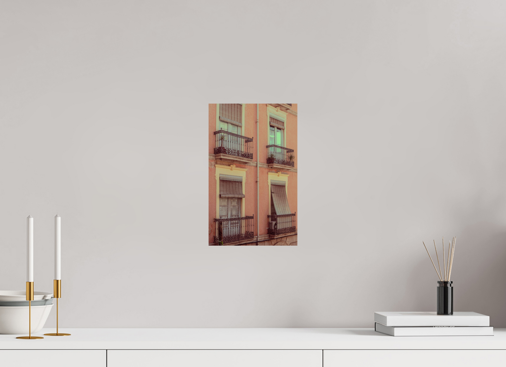 20 x 32 cm, Photo Print On Fuji Crystal DP II Ventanas rosas
