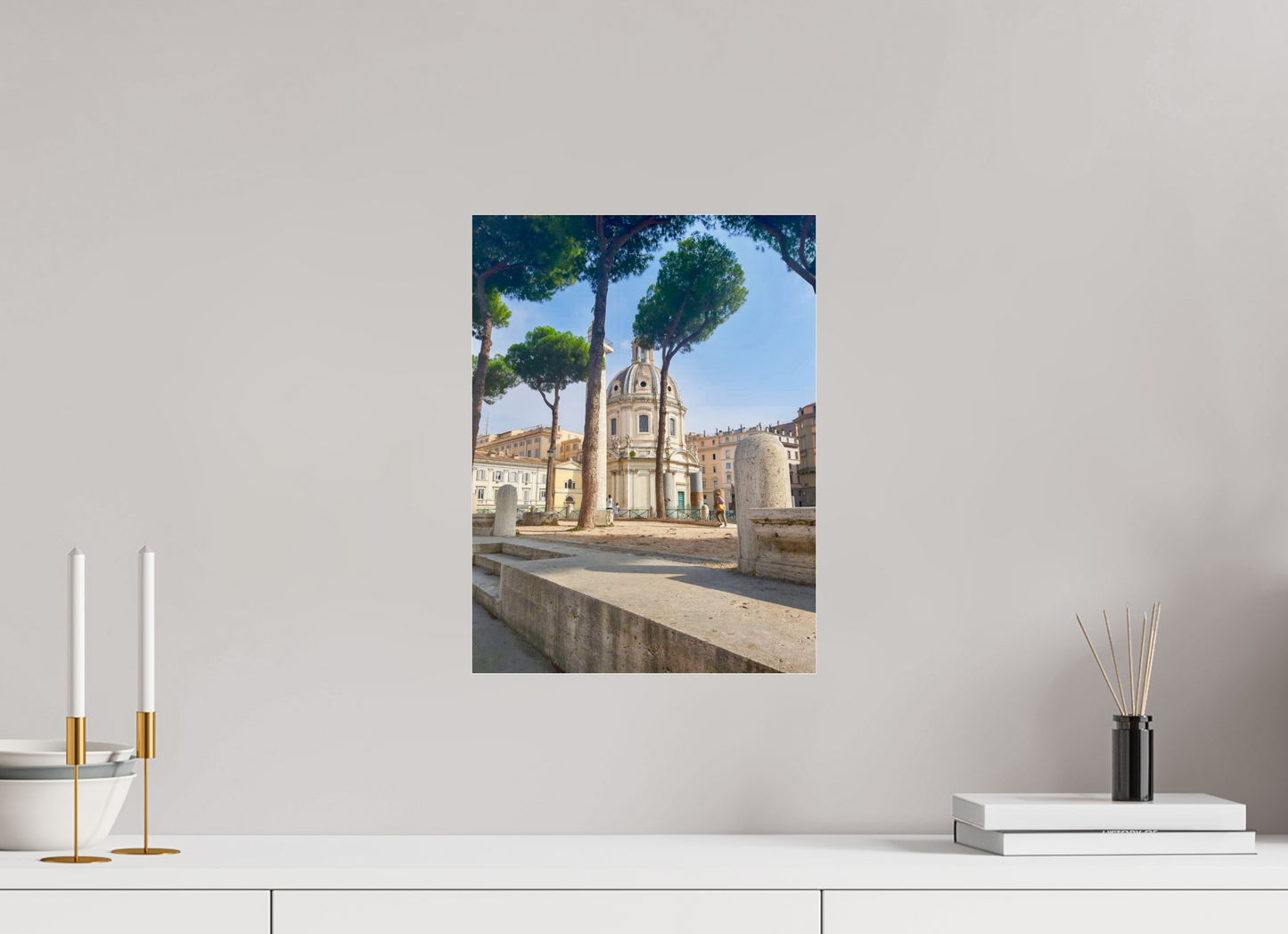 30 x 40 cm, Photo Print Under Acrylic Glass When in Rome