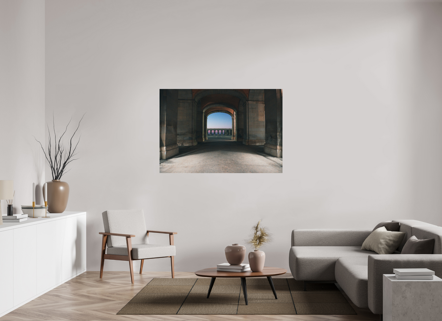 146,1 x 100 cm, Photo Print Under Acrylic Glass Madrid