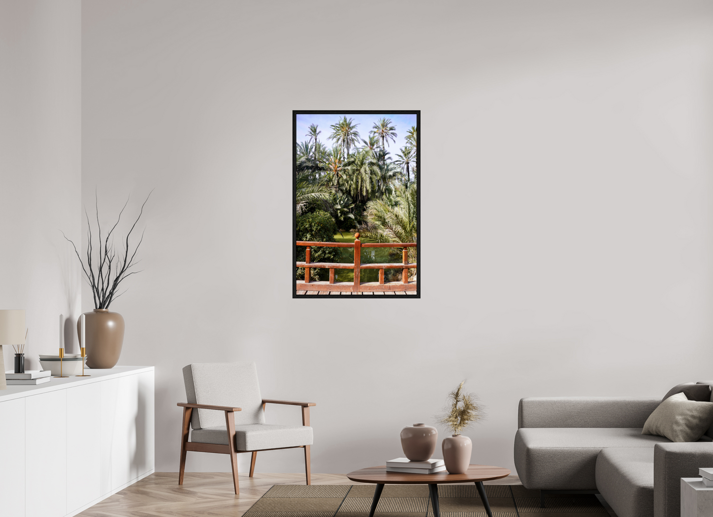 70 x 105 cm, Floater Frame Las Palmeras