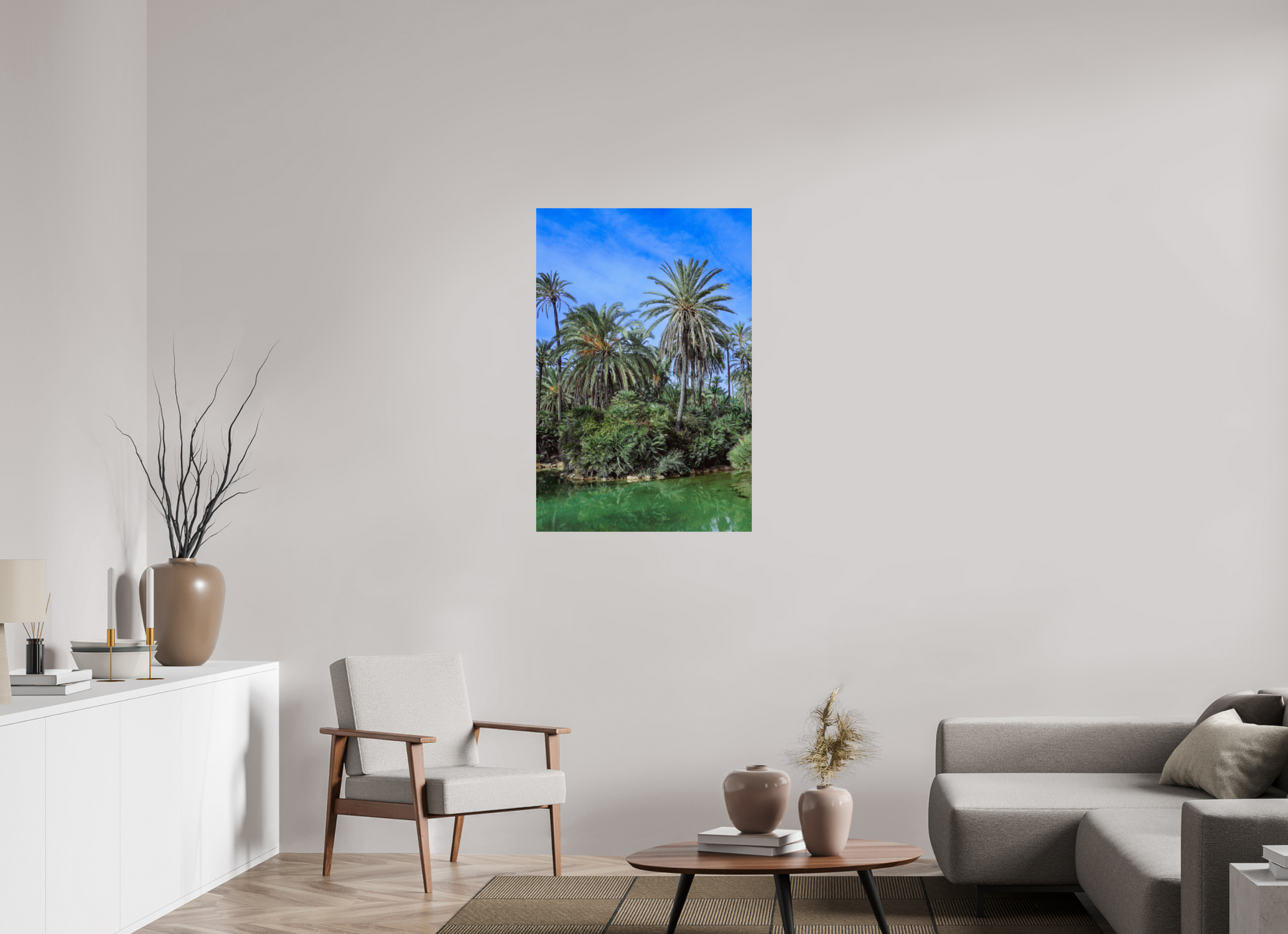 70 x 105 cm, Photo Print On Fuji Crystal DP II Las palmeras