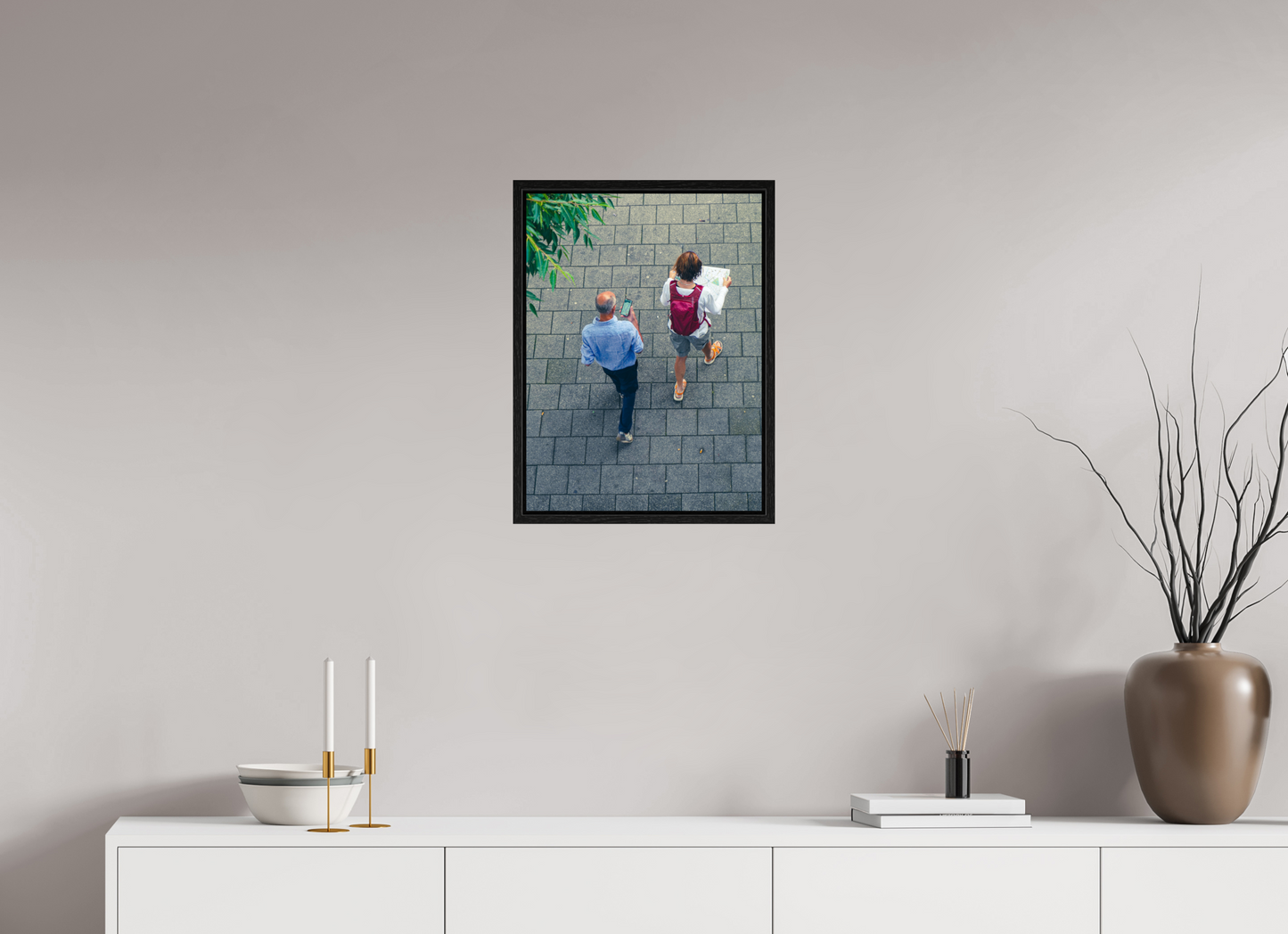40 x 53,9 cm, Floater Frame Map vs. mobile
