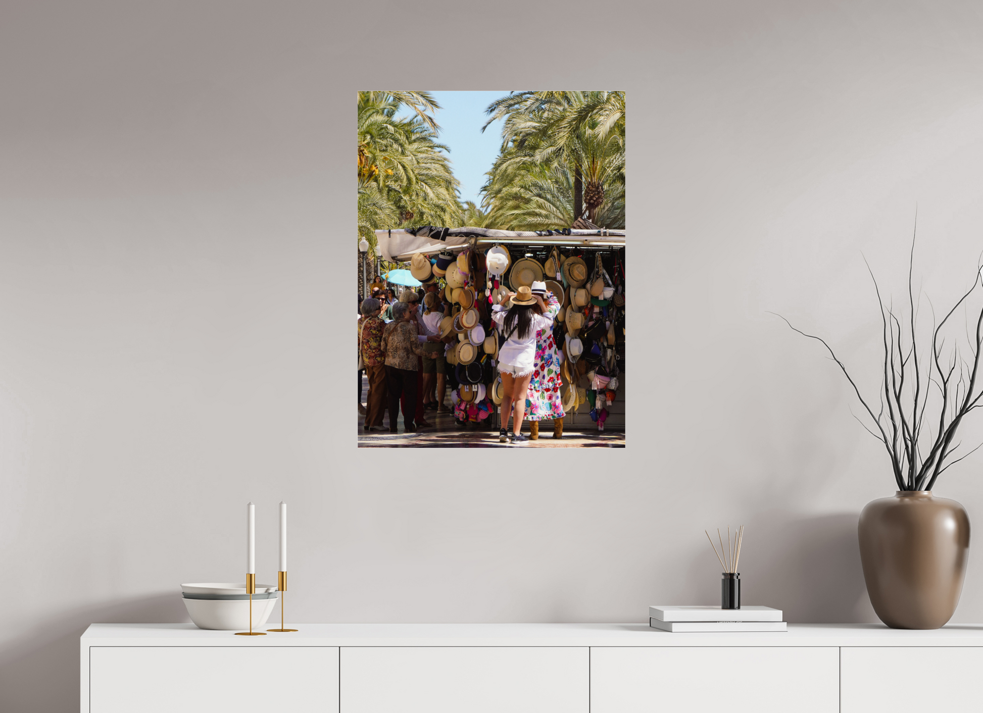 60 x 80 cm, Photo Print Under Acrylic Glass Trying on summer