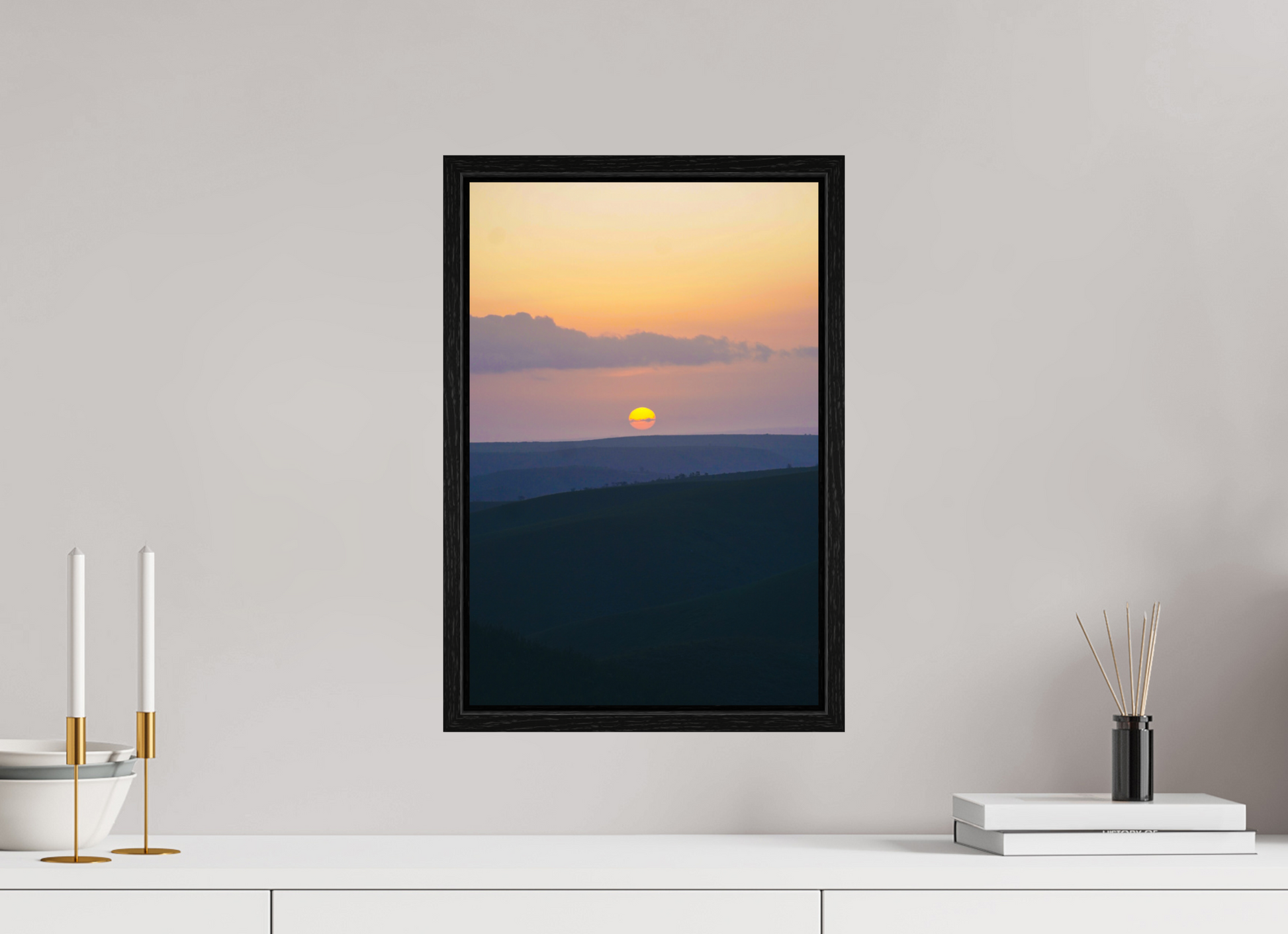 30 x 45 cm, Floater Frame African Sunset