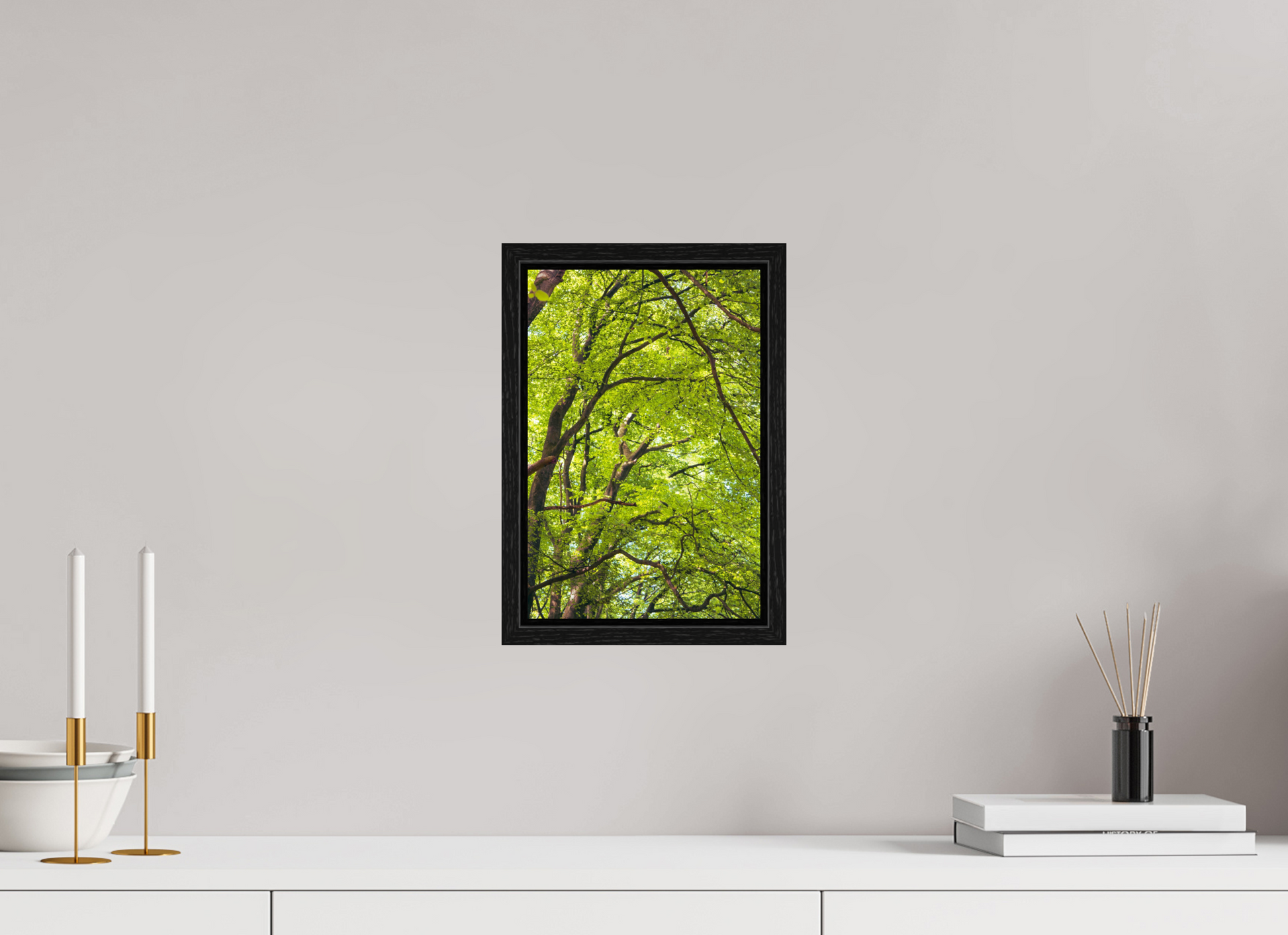 20 x 30 cm, Floater Frame The Green Above