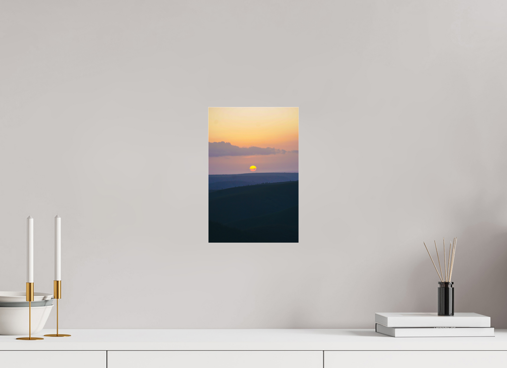 20 x 30 cm, Photo Print Under Acrylic Glass African Sunset