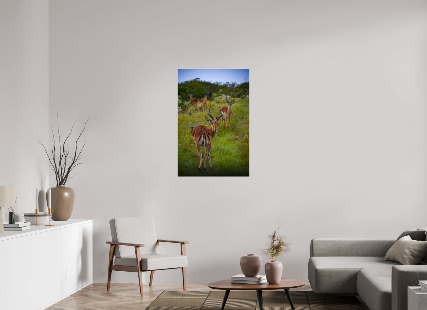 70 x 105 cm, Photo Print Under Acrylic Glass Safari
