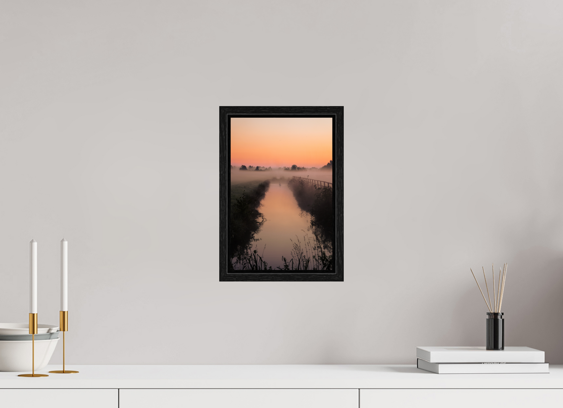 20 x 30 cm, Floater Frame Two Souls at Dawn