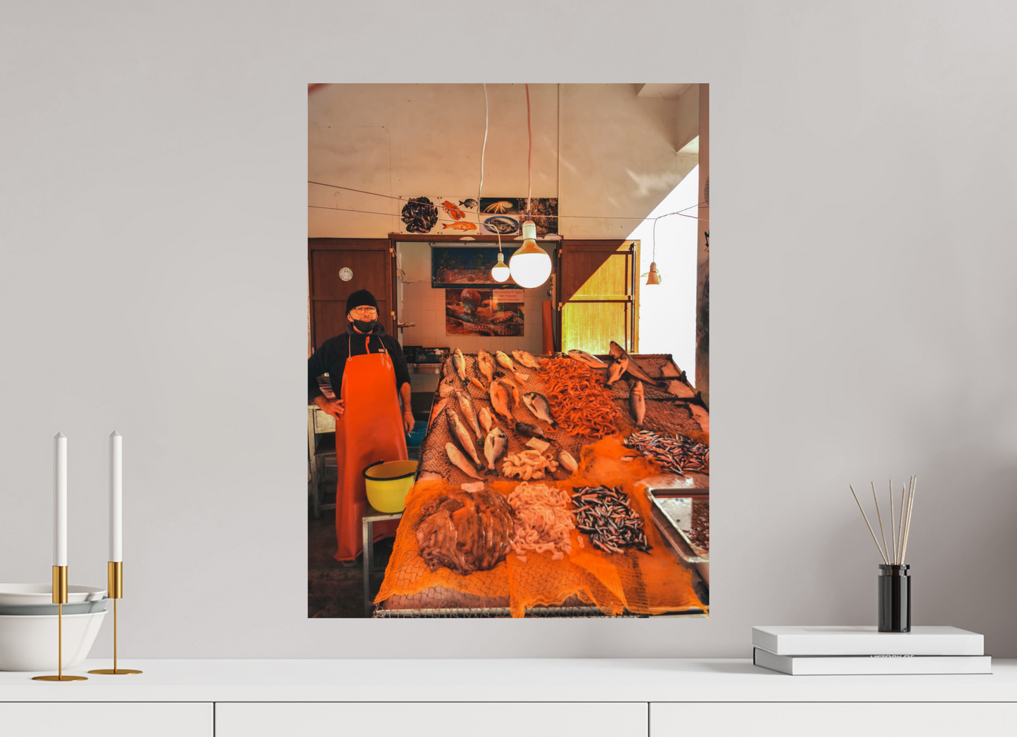 45 x 60 cm, Photo Print On Fuji Crystal DP II Fish in Palermo