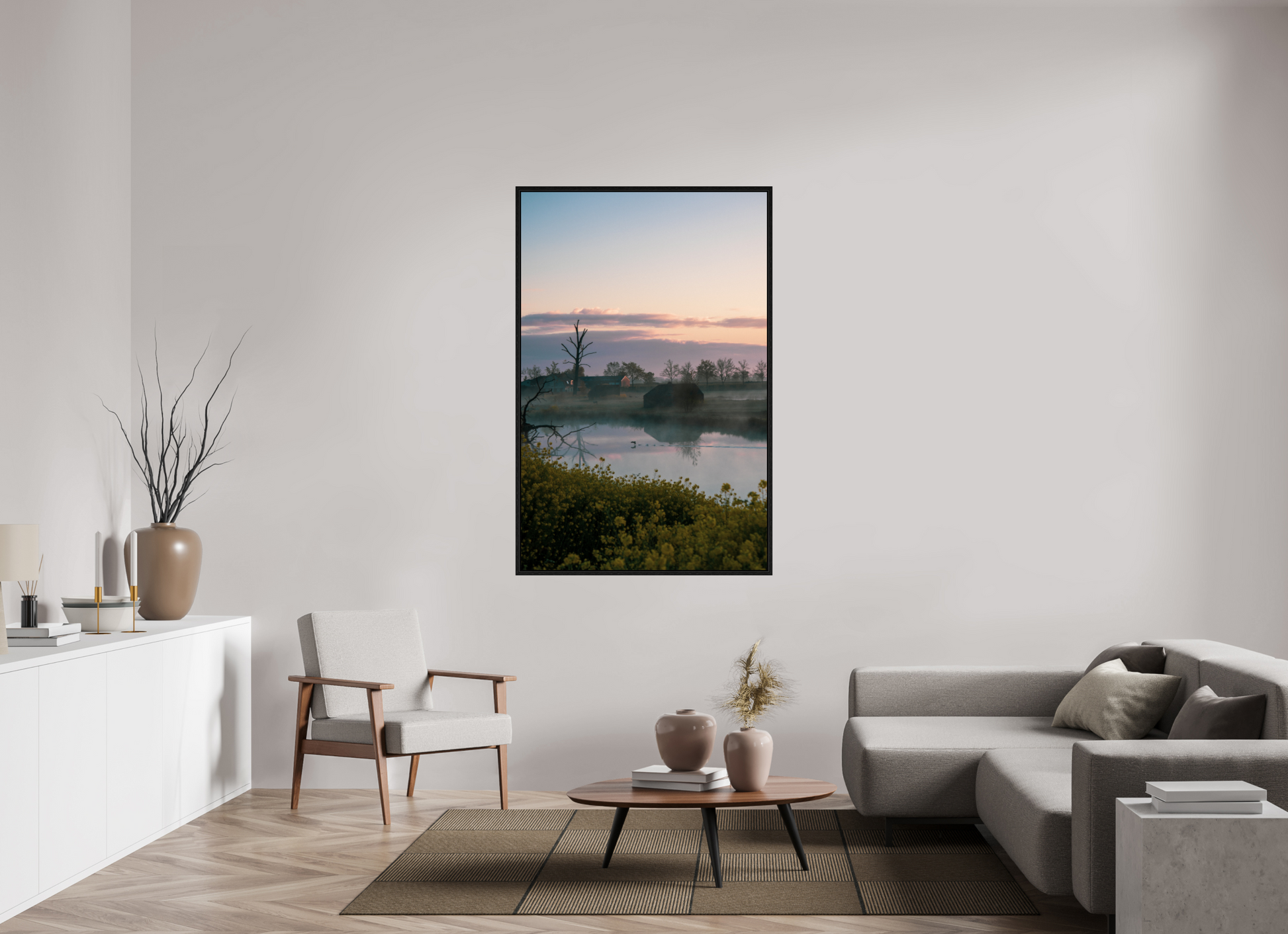 100 x 153,7 cm, Floater Frame The Quiet Crossing