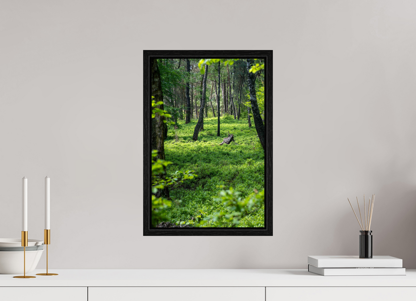 30 x 45 cm, Floater Frame The Forest Heart