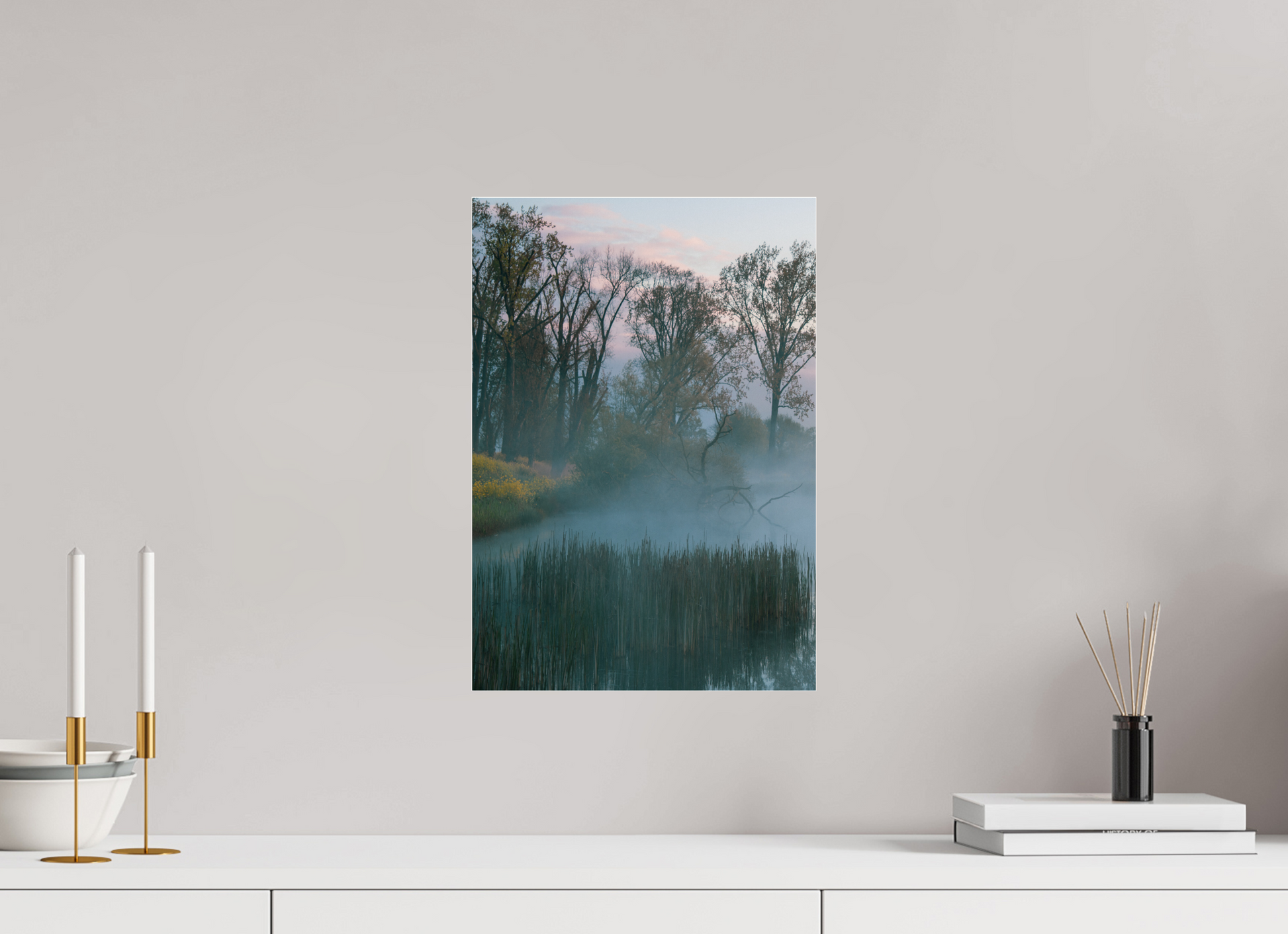 30 x 43 cm, Photo Print Under Acrylic Glass Veil of Silence