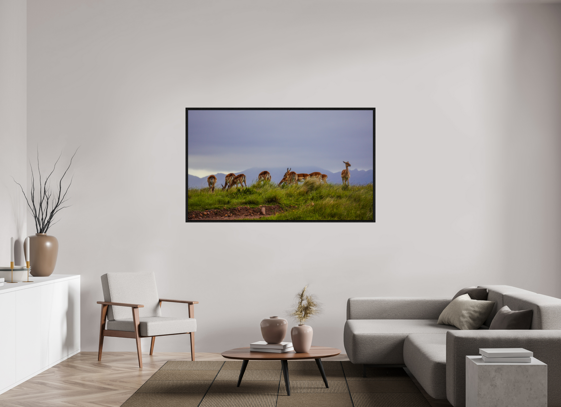 168,4 x 100 cm, Floater Frame Gondwana