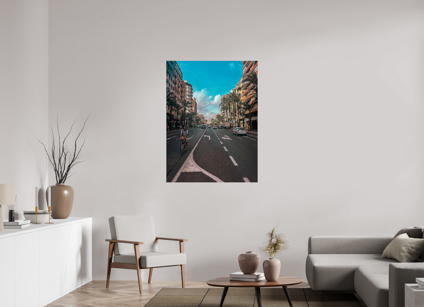 90 x 120 cm, Photo Print On Fuji Crystal DP II The streets of Alicante