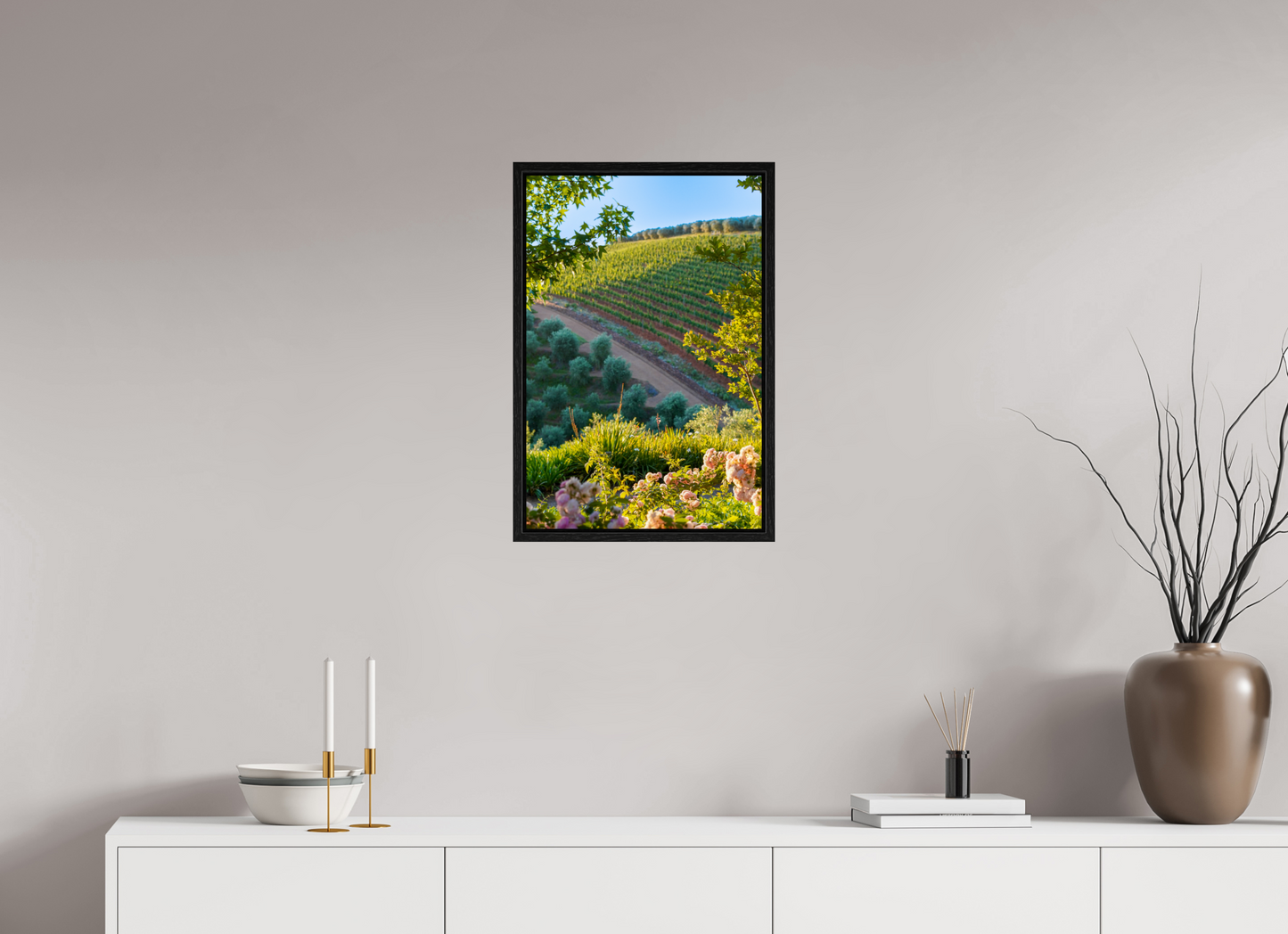 40 x 60 cm, Floater Frame Stellenbosch fields