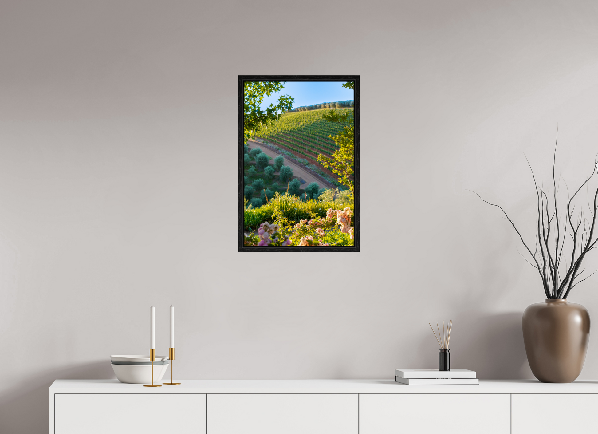 40 x 60 cm, Floater Frame Stellenbosch fields
