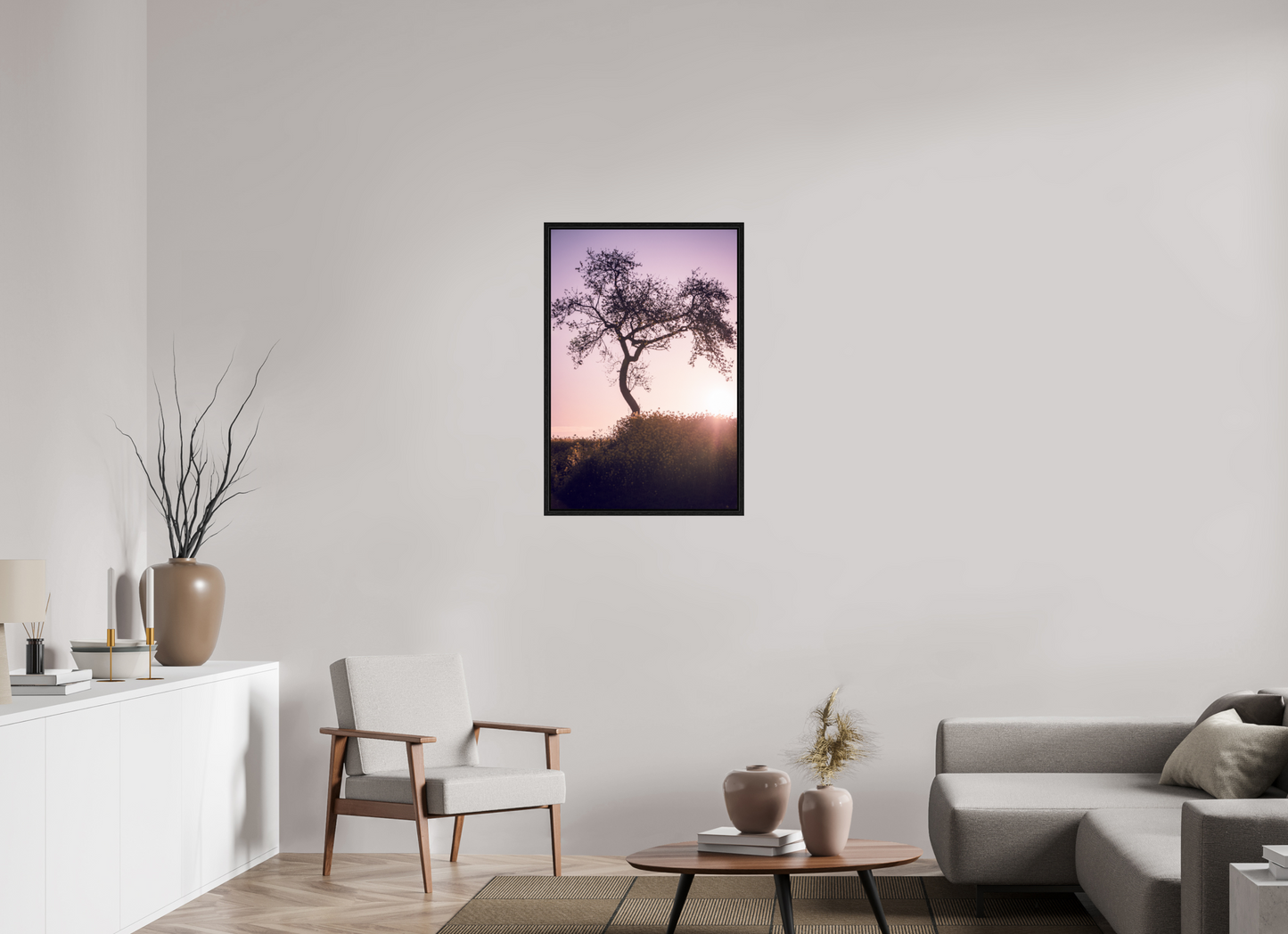 60 x 90 cm, Floater Frame Silent Radiance