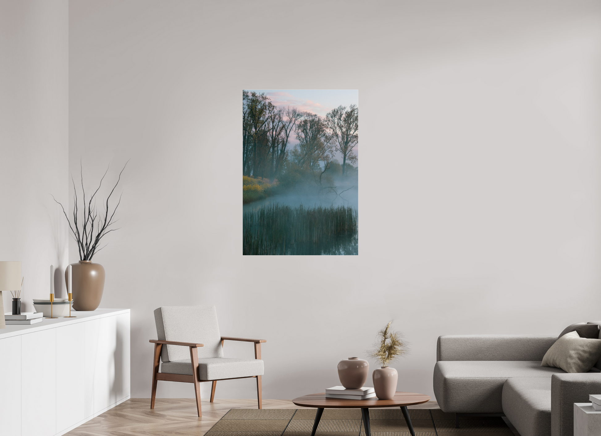80 x 114,7 cm, Photo Print Under Acrylic Glass Veil of Silence