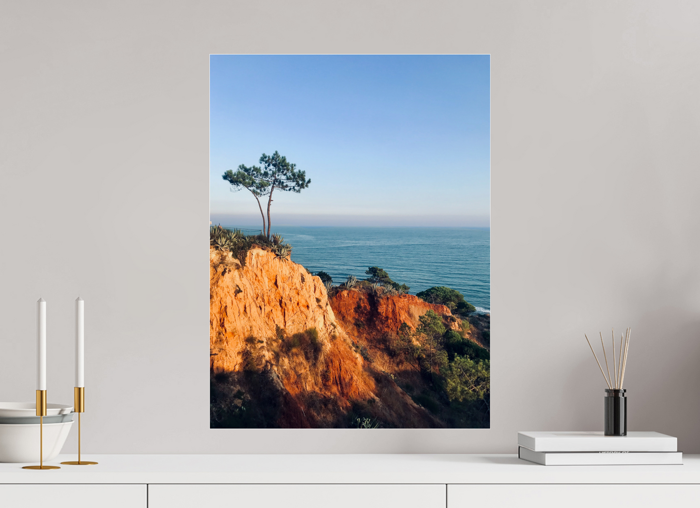 45 x 60 cm, Photo Print Under Acrylic Glass Algarve sunset