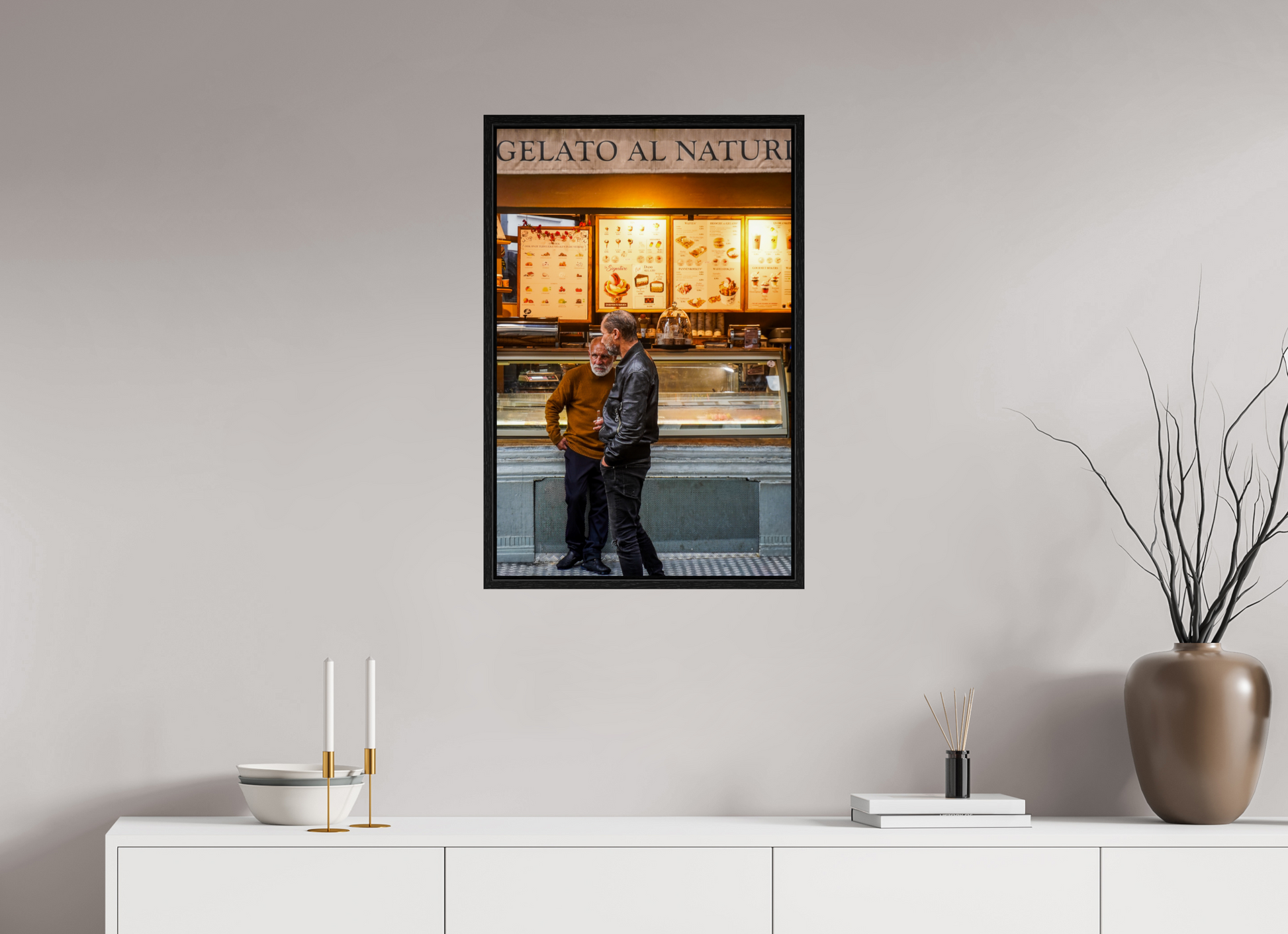 50 x 76 cm, Floater Frame Gelato in Antwerp