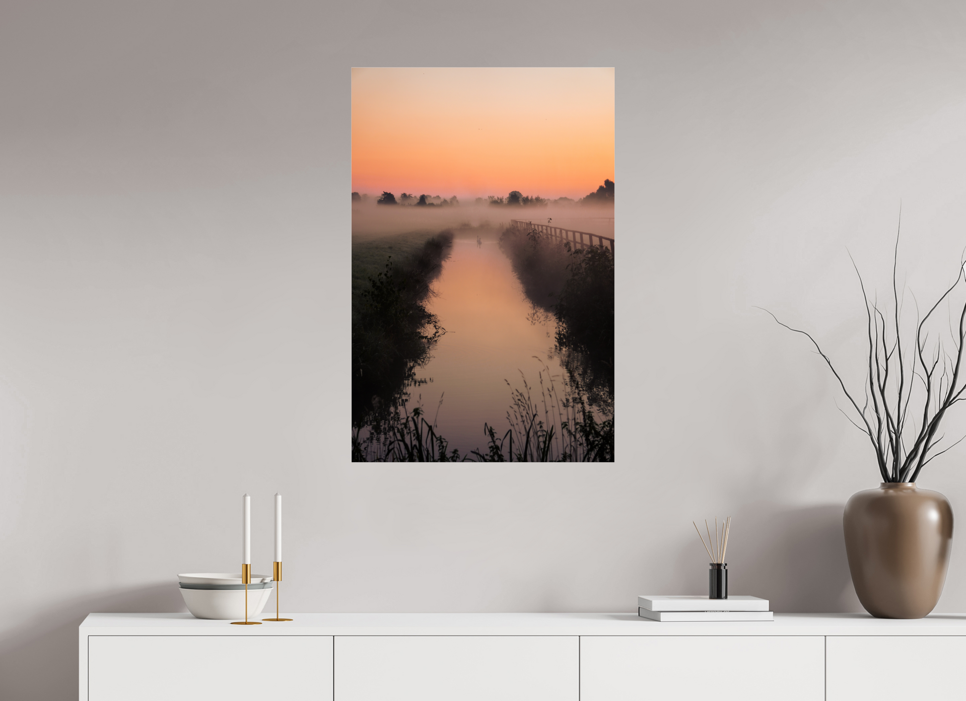 60 x 90 cm, Photo Print Under Acrylic Glass Two Souls at Dawn